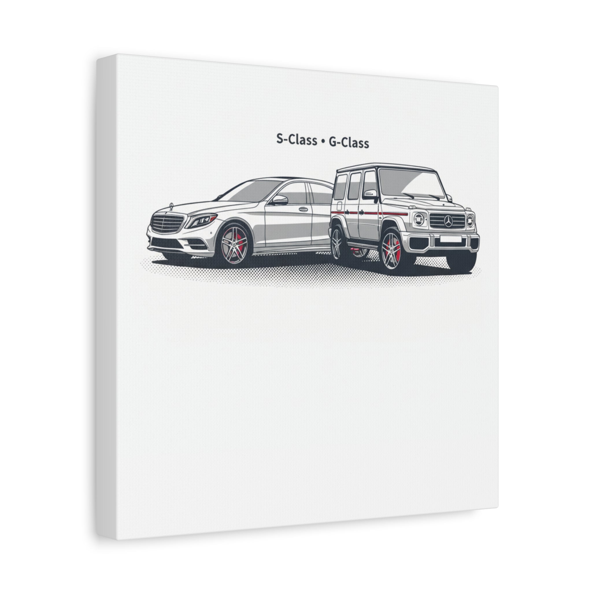 Mercedes S-Class & G-Class Matte Canvas Wall Art — Stretched 1.25"