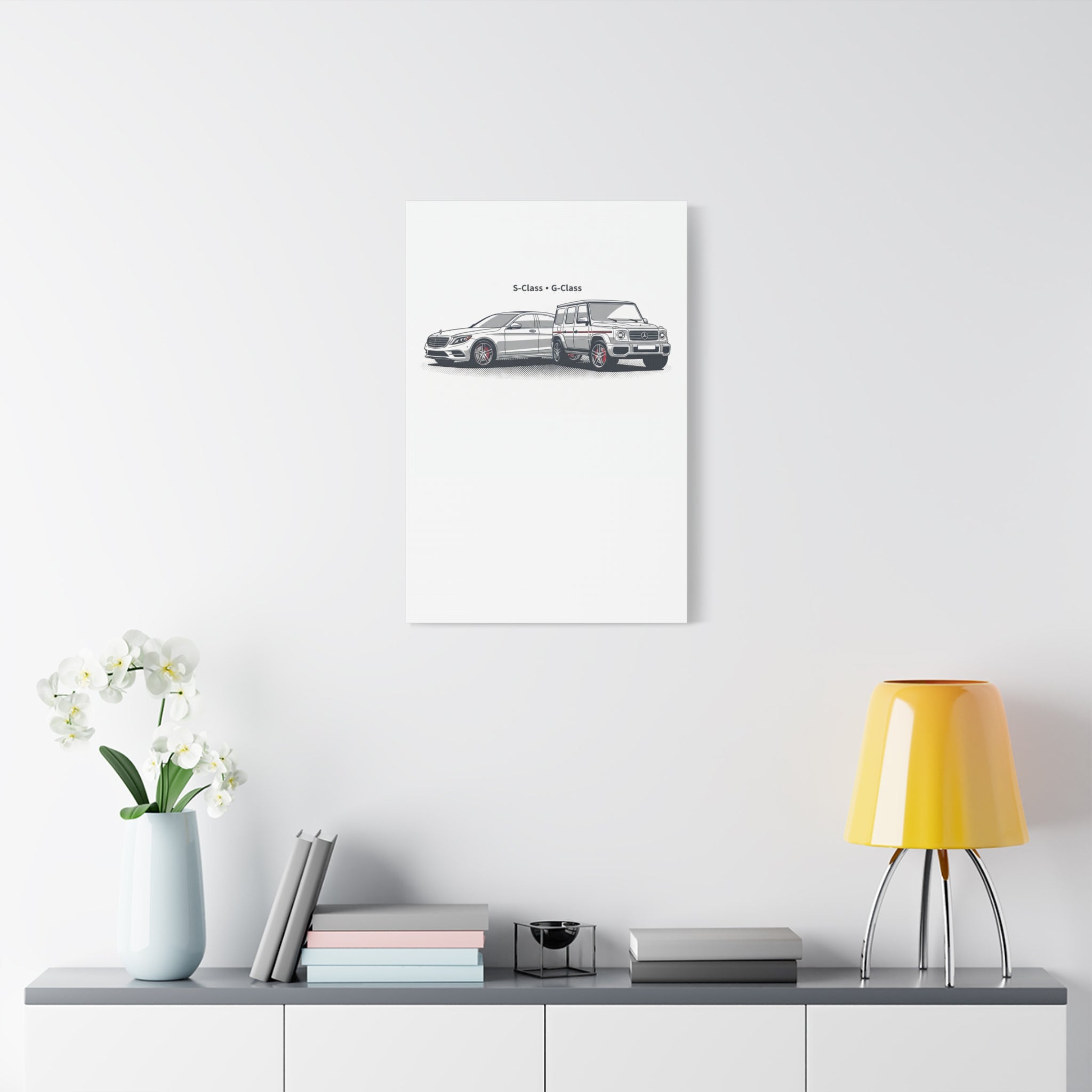 Mercedes S-Class & G-Class Matte Canvas Wall Art — Stretched 1.25"