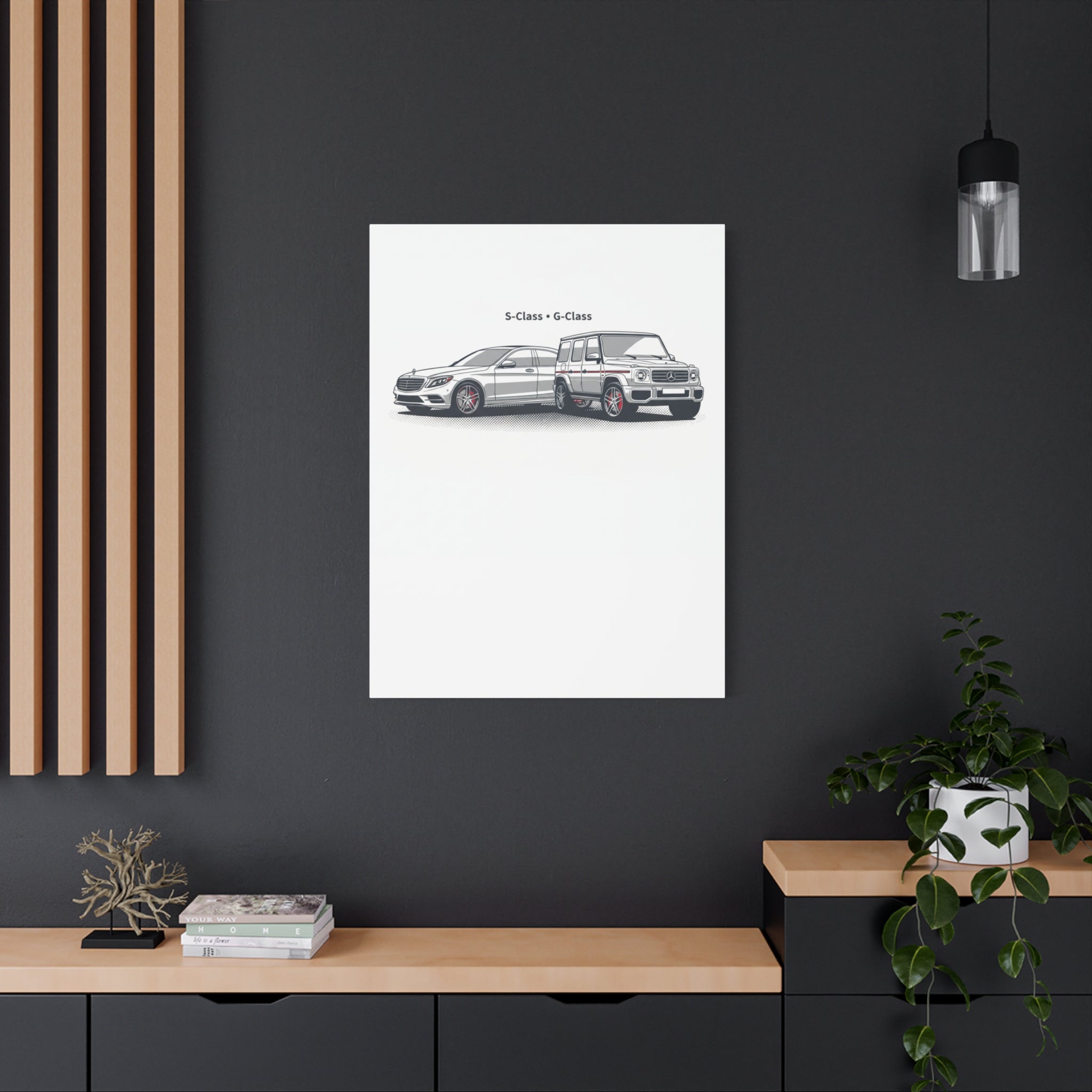 Mercedes S-Class & G-Class Matte Canvas Wall Art — Stretched 1.25"