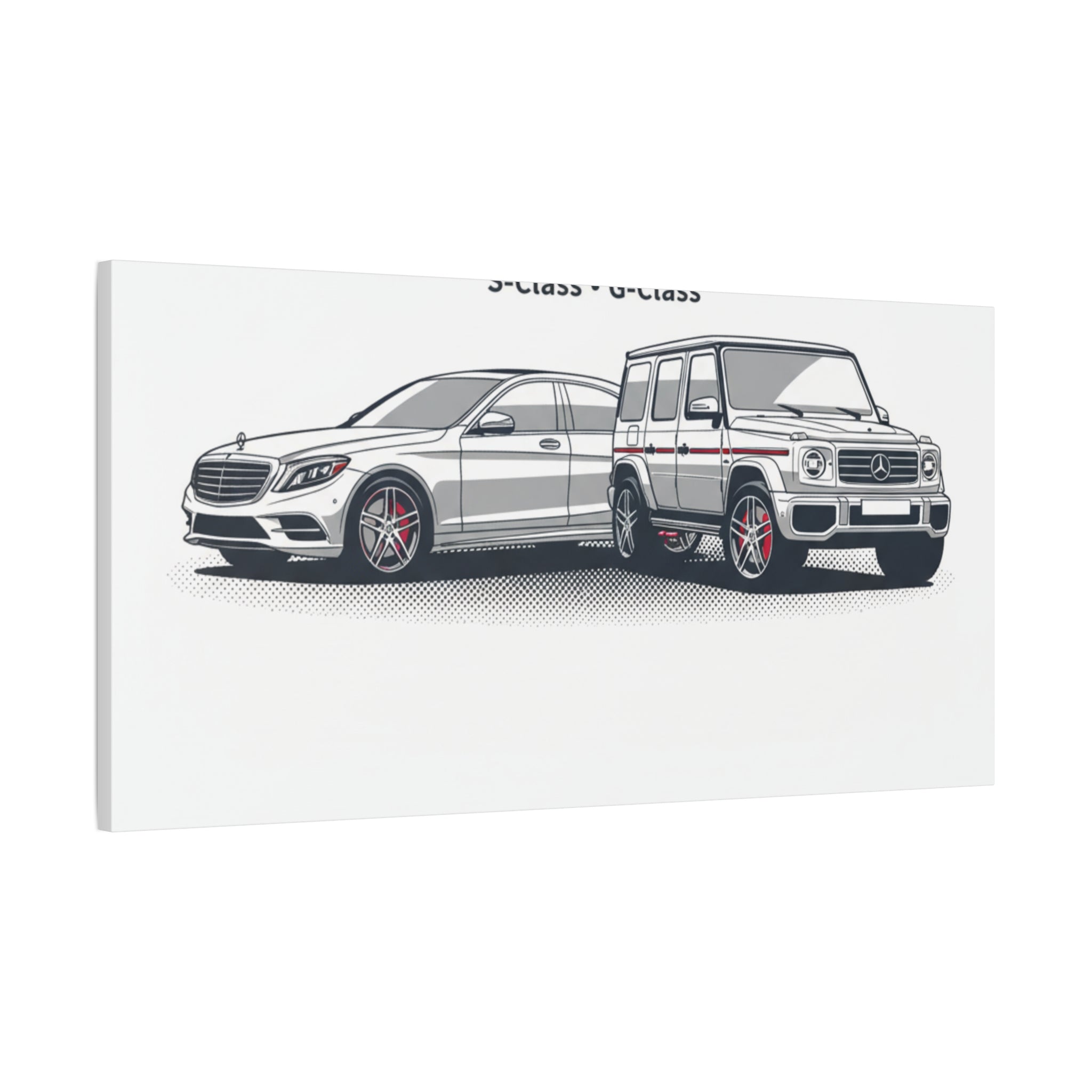 Mercedes S-Class & G-Class Matte Canvas Wall Art — Stretched 1.25"