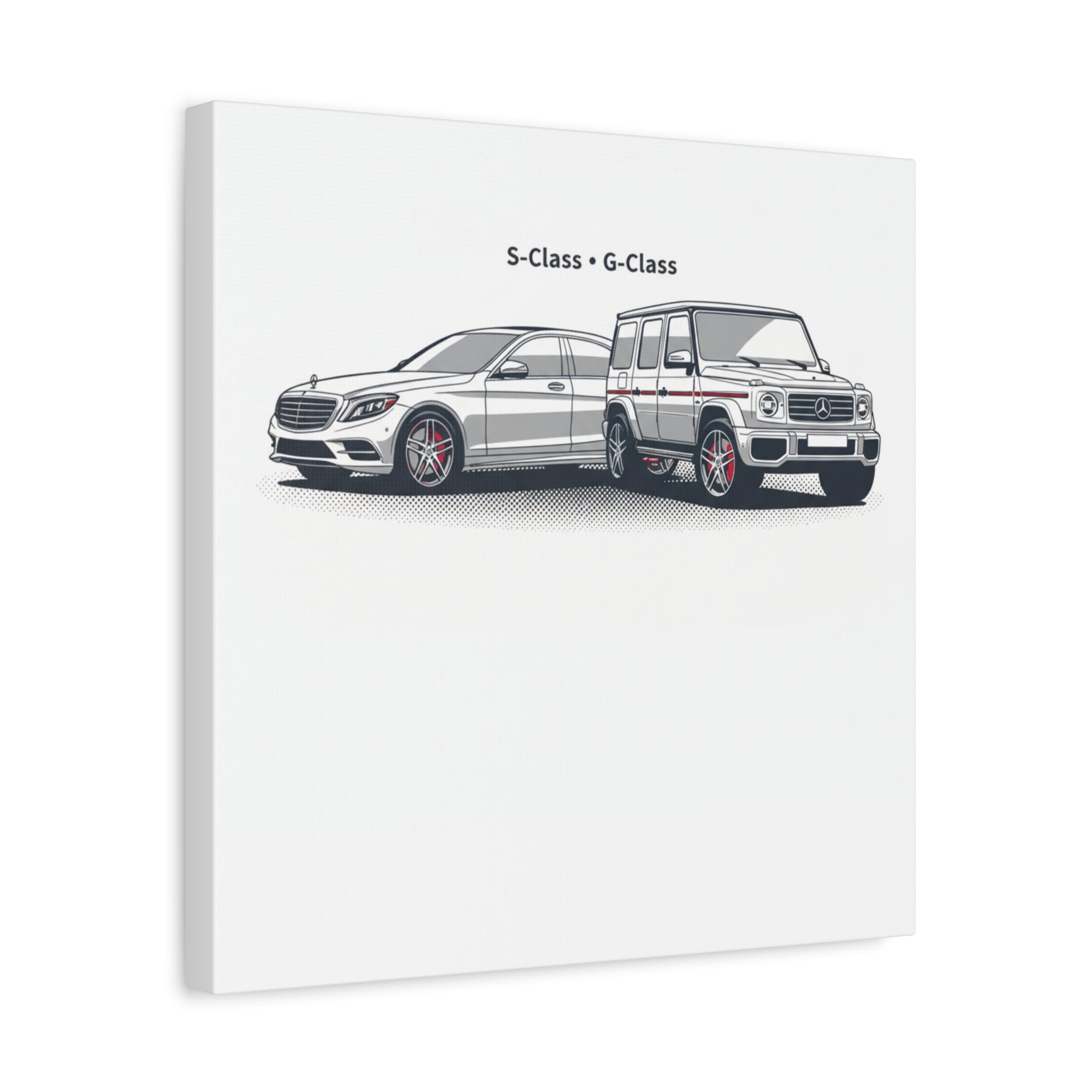 Mercedes S-Class & G-Class Matte Canvas Wall Art — Stretched 1.25"