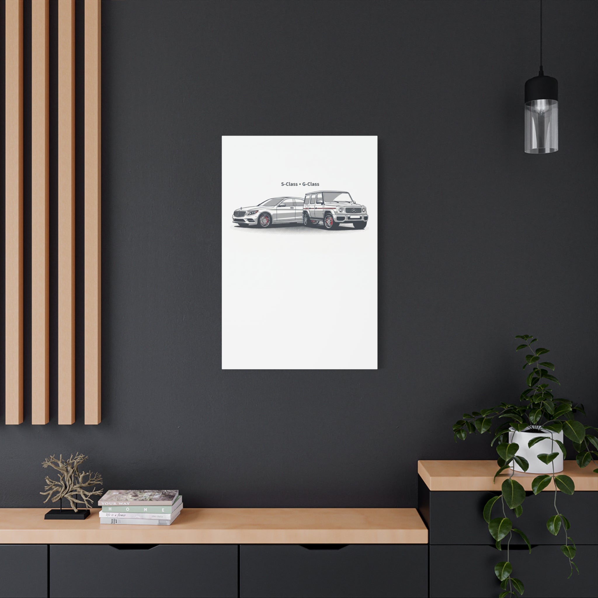 Mercedes S-Class & G-Class Matte Canvas Wall Art — Stretched 1.25"