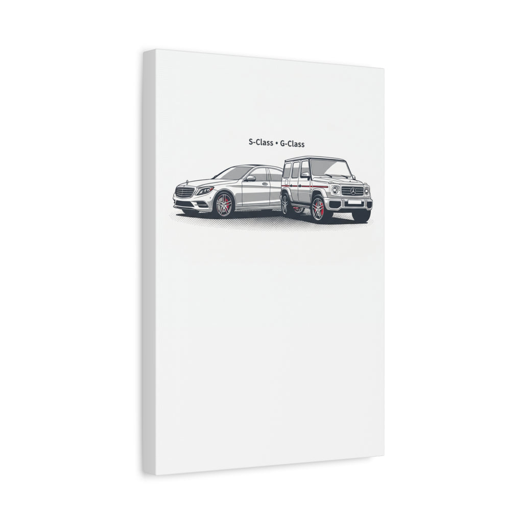 Mercedes S-Class & G-Class Matte Canvas Wall Art — Stretched 1.25"