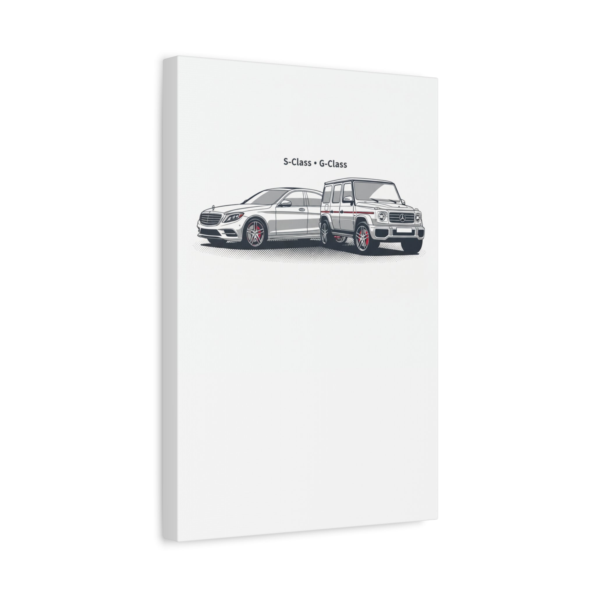 Mercedes S-Class & G-Class Matte Canvas Wall Art — Stretched 1.25"