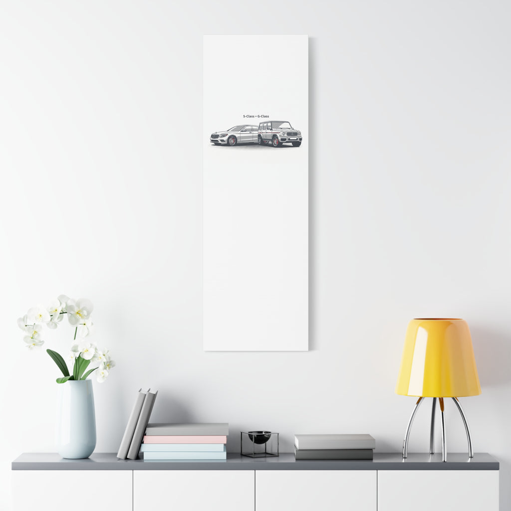 Mercedes S-Class & G-Class Matte Canvas Wall Art — Stretched 1.25"