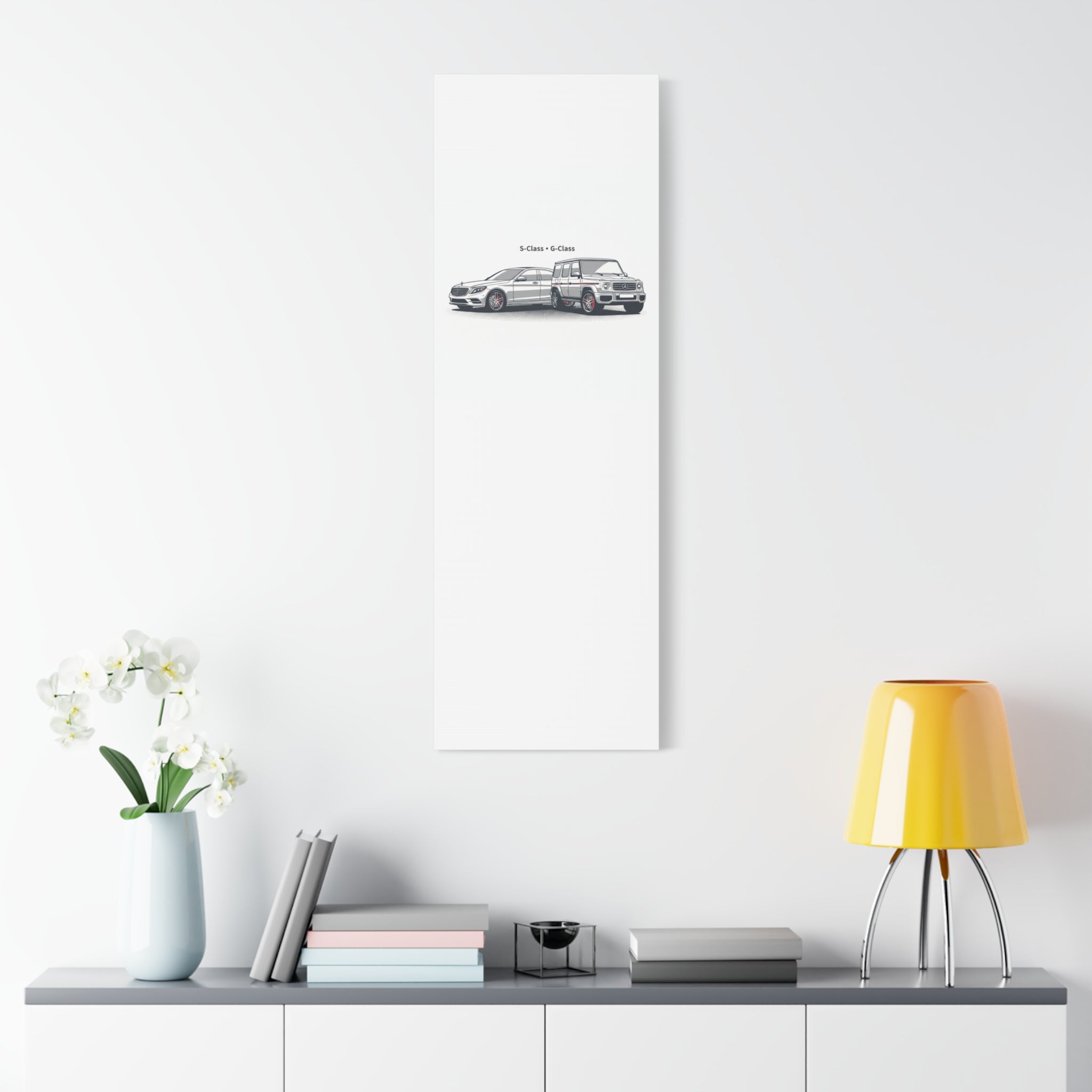 Mercedes S-Class & G-Class Matte Canvas Wall Art — Stretched 1.25"