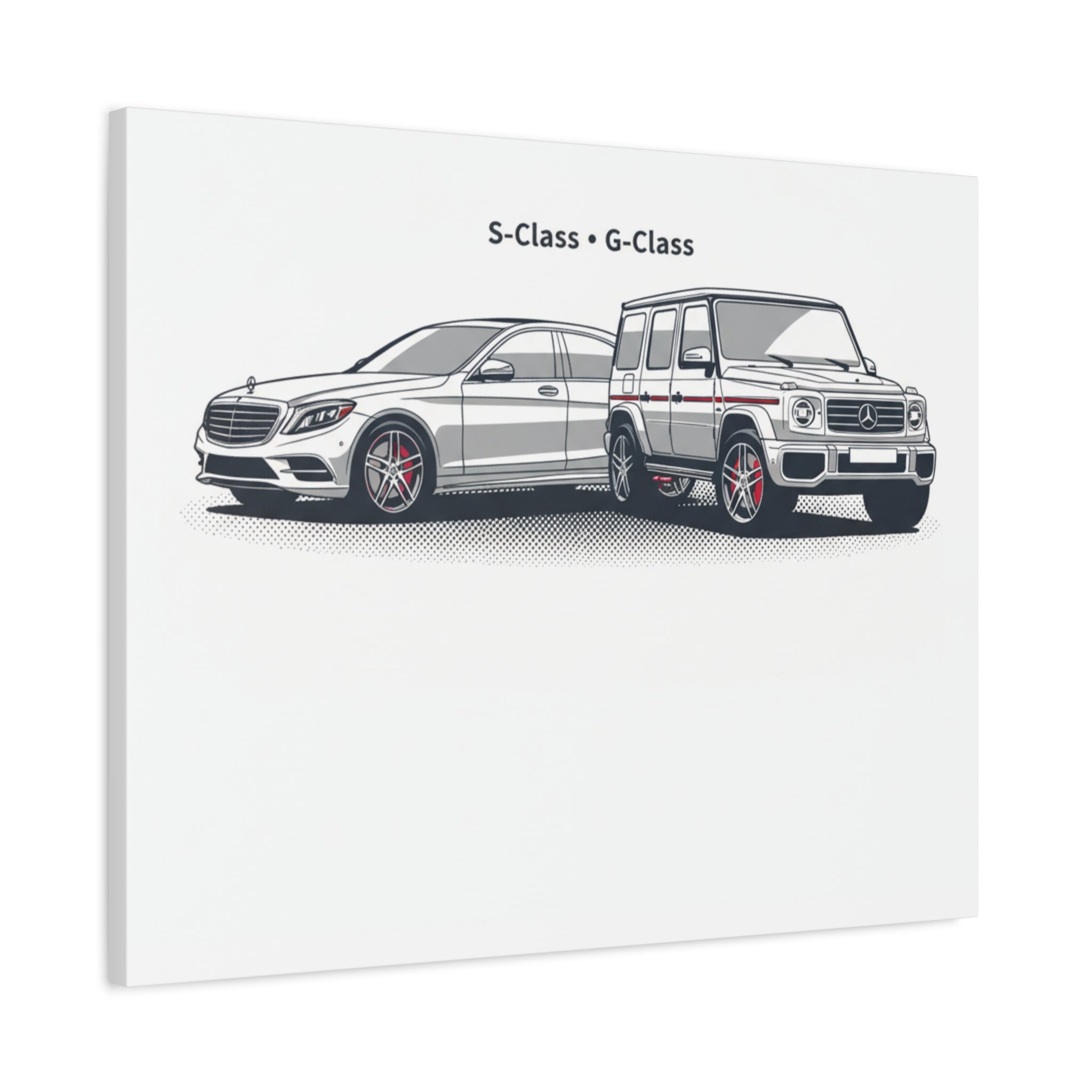 Mercedes S-Class & G-Class Matte Canvas Wall Art — Stretched 1.25"