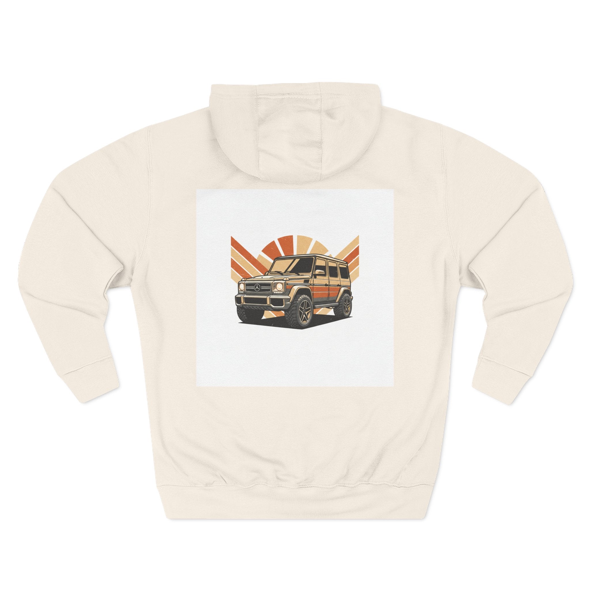 Three-Panel Fleece Hoodie