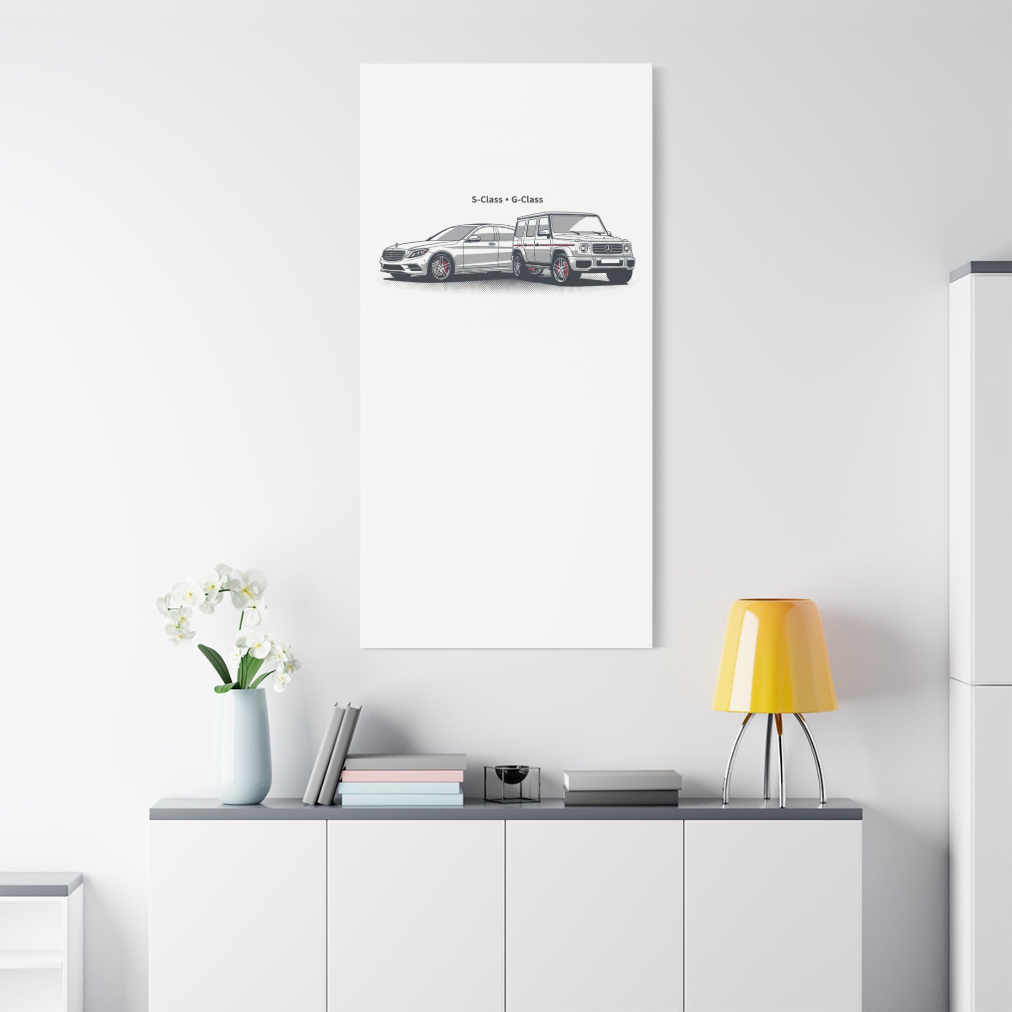 Mercedes S-Class & G-Class Matte Canvas Wall Art — Stretched 1.25"