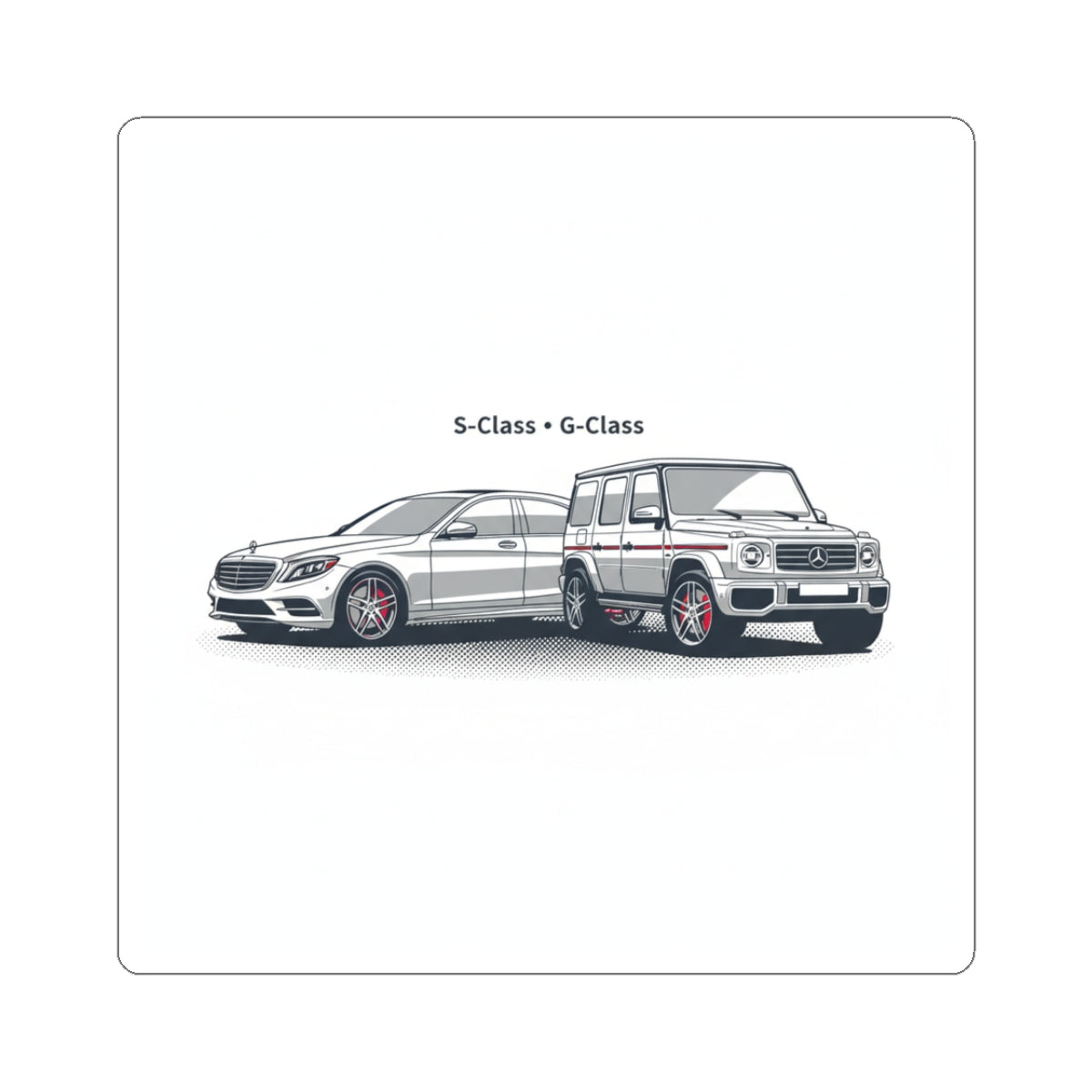 Mercedes S‑Class & G‑Class Car Sticker — Kiss-Cut Auto Decal