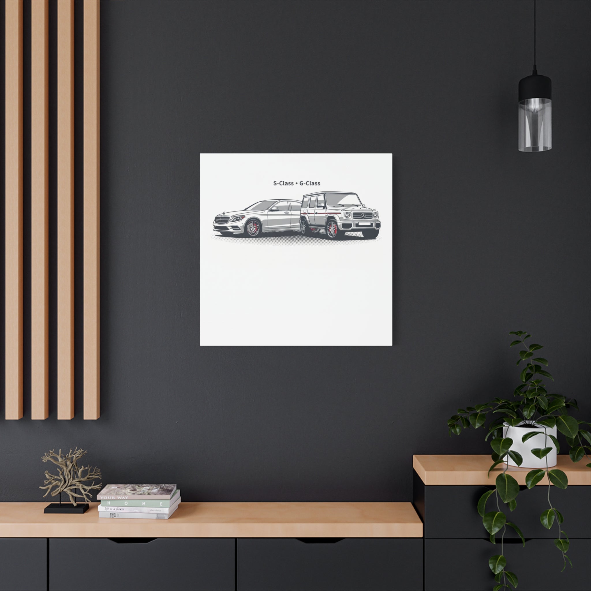 Mercedes S-Class & G-Class Matte Canvas Wall Art — Stretched 1.25"