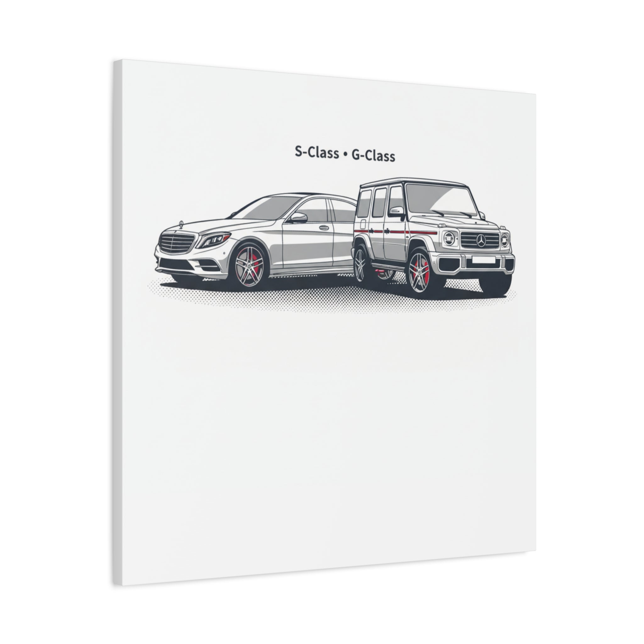 Mercedes S-Class & G-Class Matte Canvas Wall Art — Stretched 1.25"