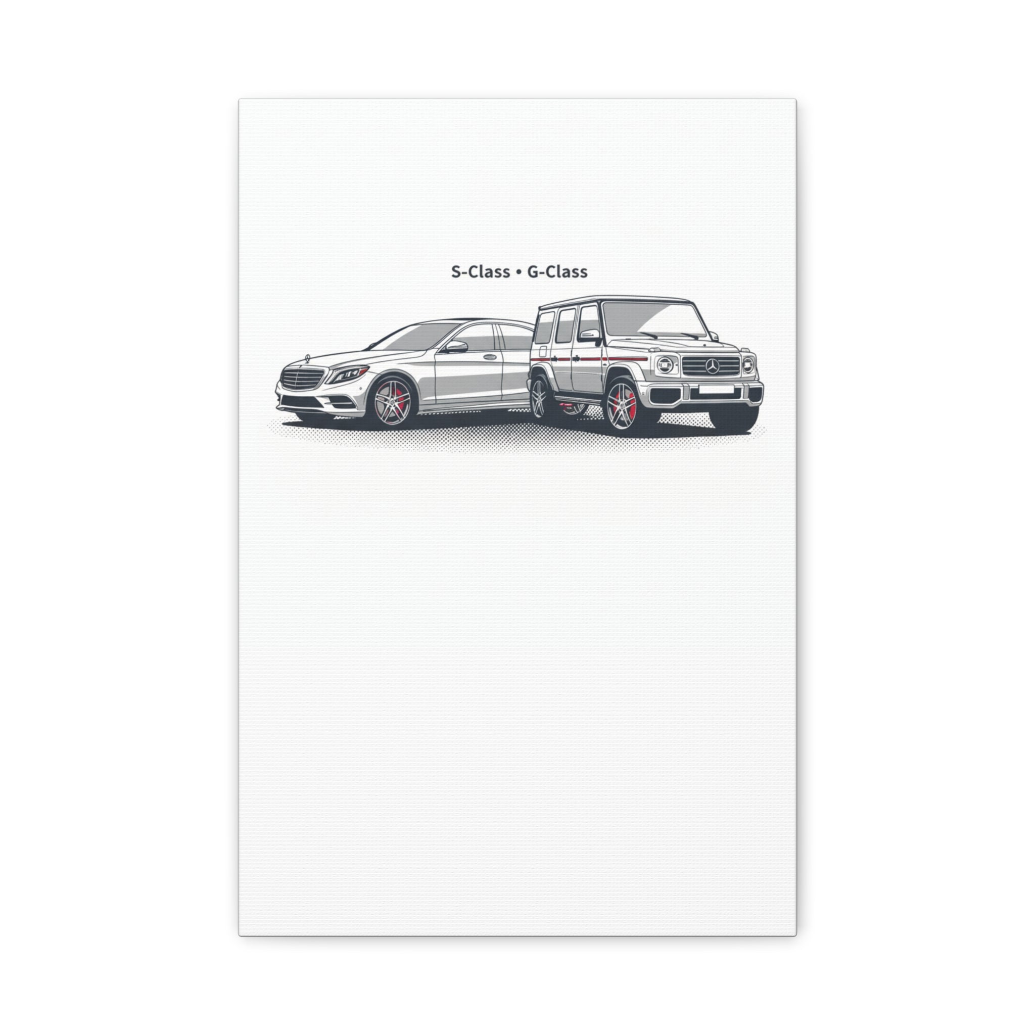 Mercedes S-Class & G-Class Matte Canvas Wall Art — Stretched 1.25"