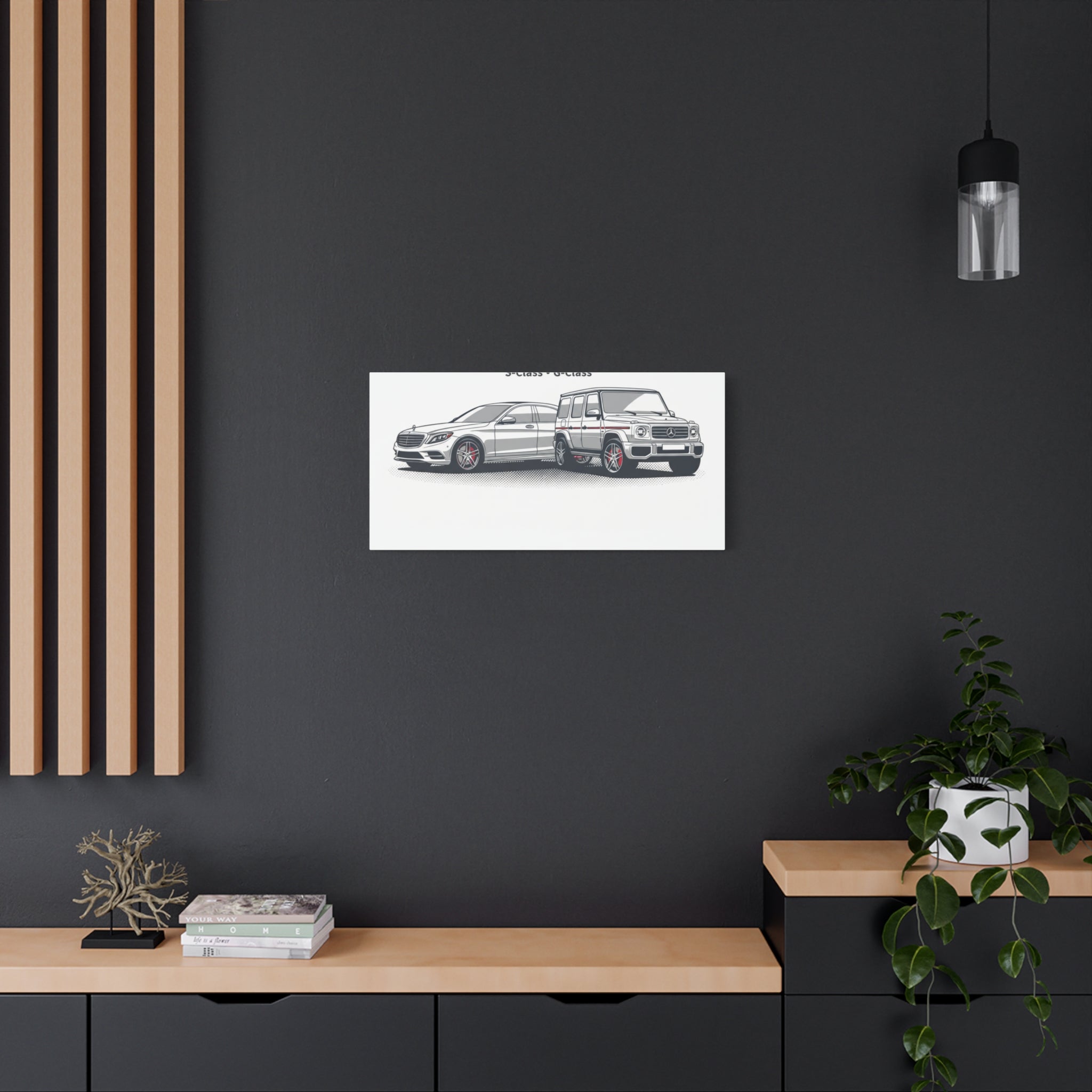 Mercedes S-Class & G-Class Matte Canvas Wall Art — Stretched 1.25"