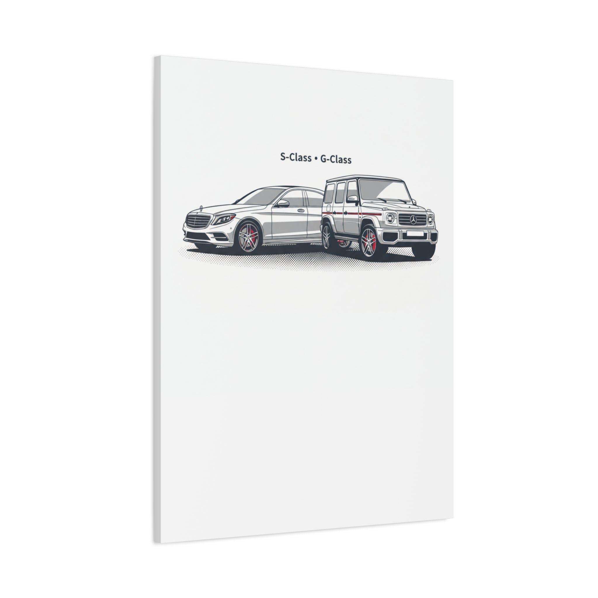 Mercedes S-Class & G-Class Matte Canvas Wall Art — Stretched 1.25"