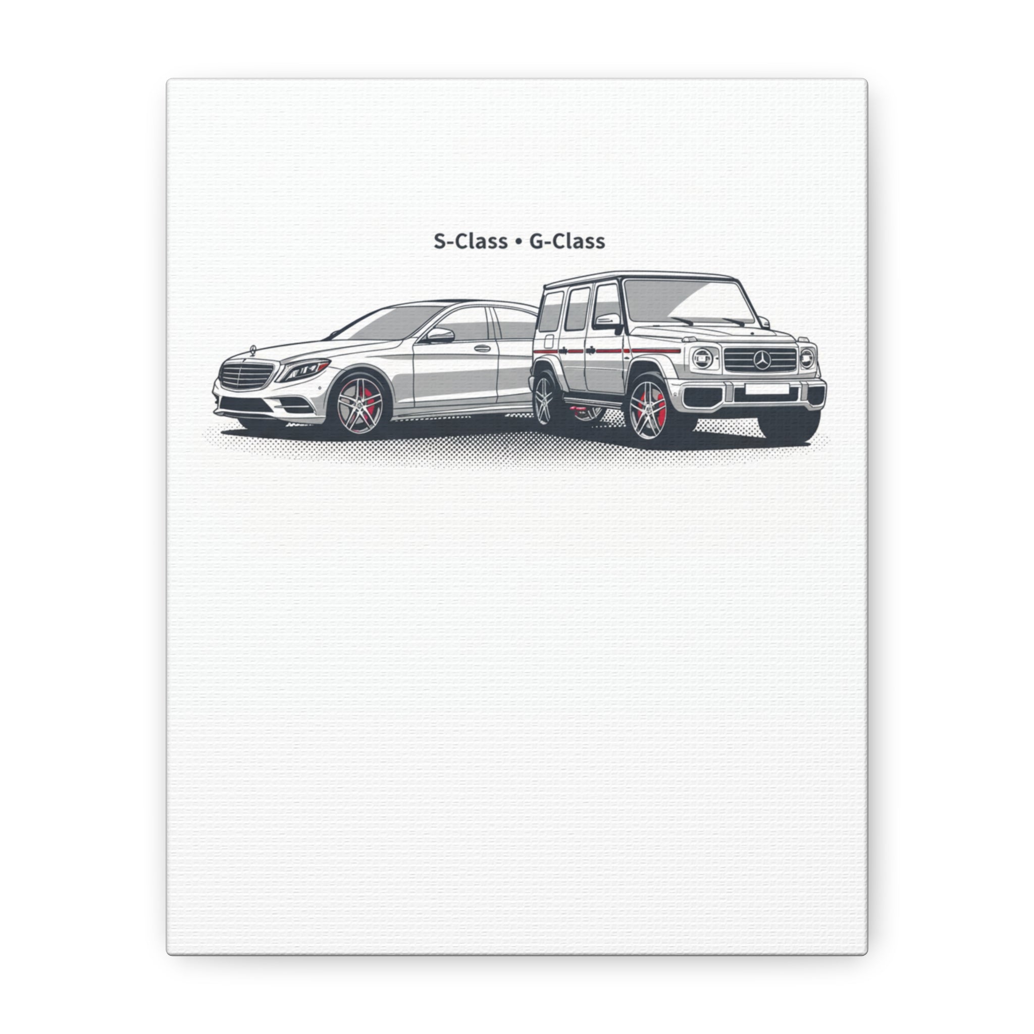 Mercedes S-Class & G-Class Matte Canvas Wall Art — Stretched 1.25"