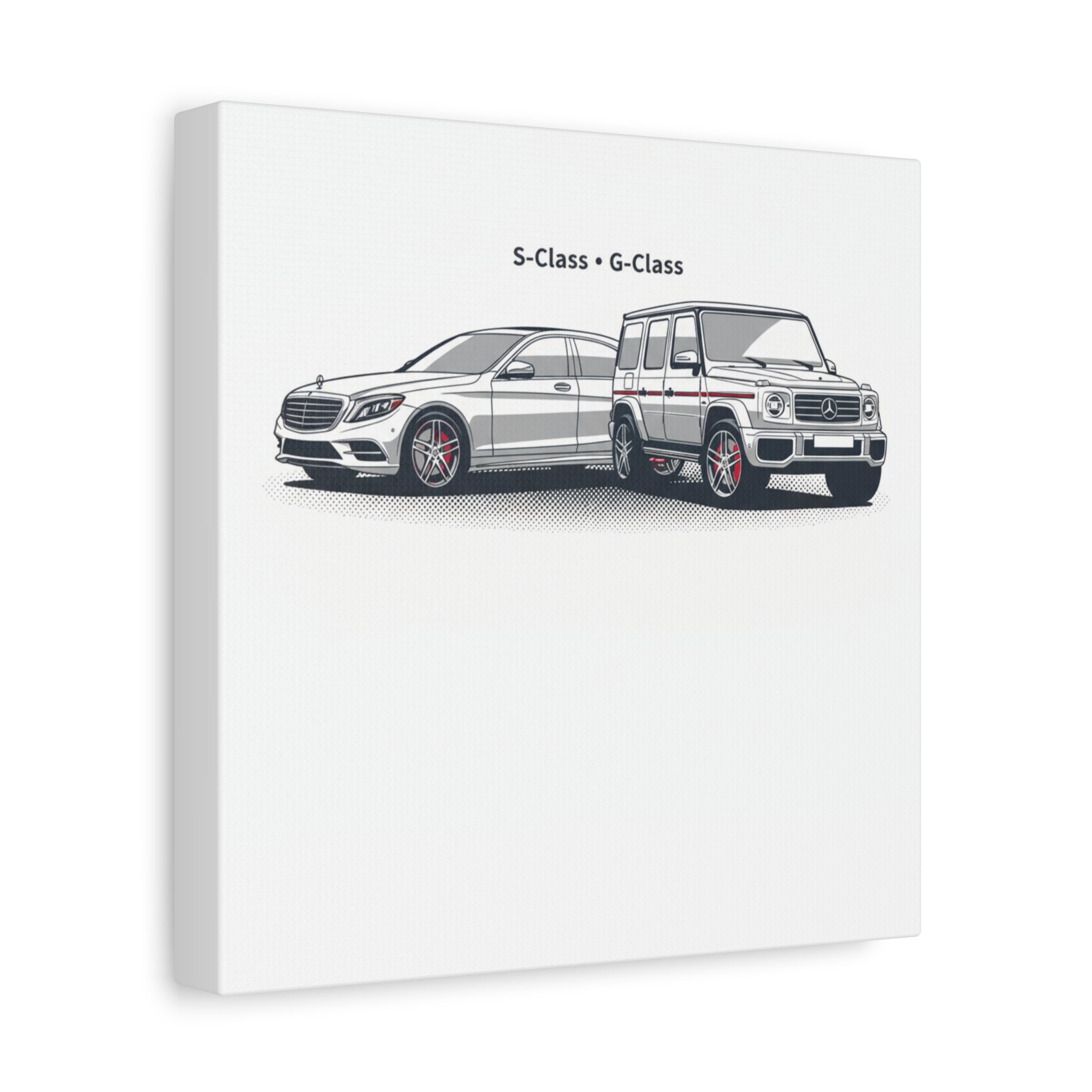 Mercedes S-Class & G-Class Matte Canvas Wall Art — Stretched 1.25"