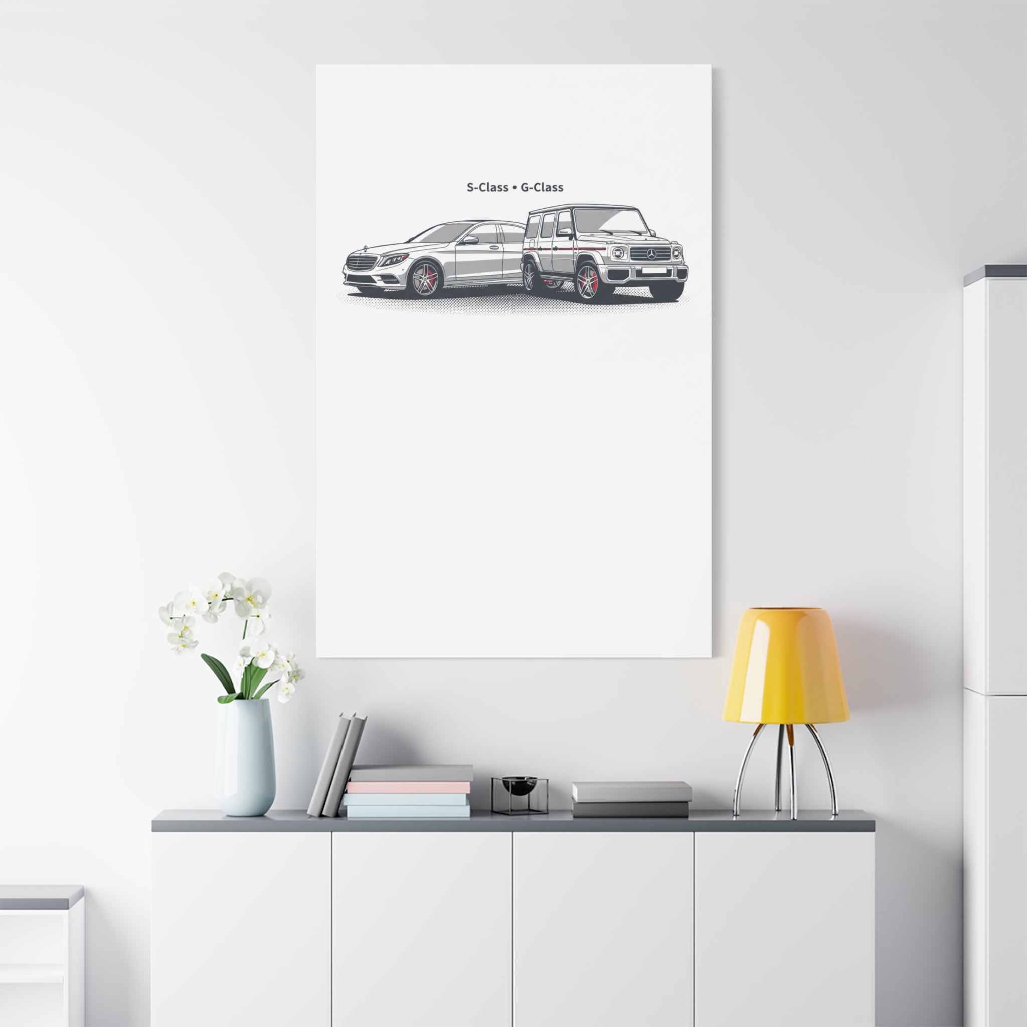 Mercedes S-Class & G-Class Matte Canvas Wall Art — Stretched 1.25"