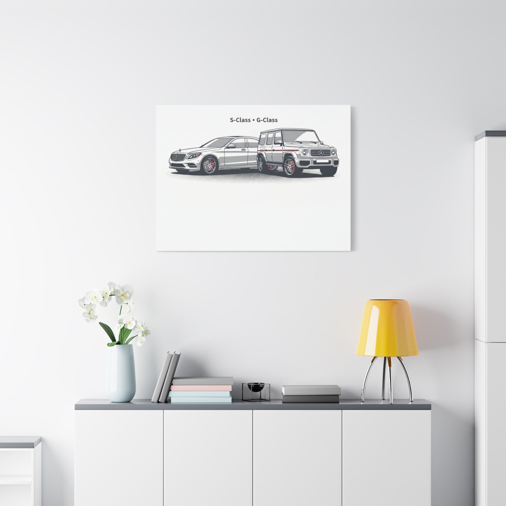 Mercedes S-Class & G-Class Matte Canvas Wall Art — Stretched 1.25"