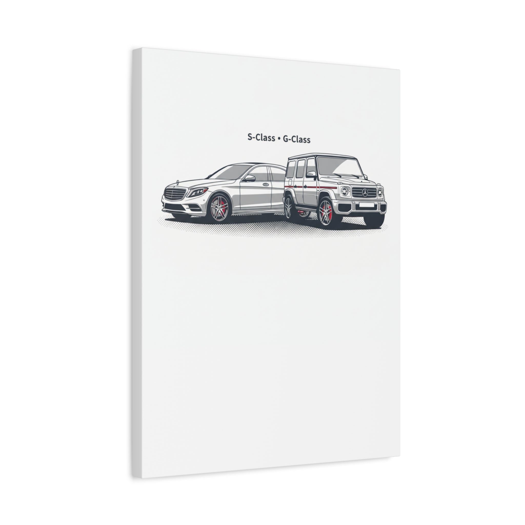 Mercedes S-Class & G-Class Matte Canvas Wall Art — Stretched 1.25"