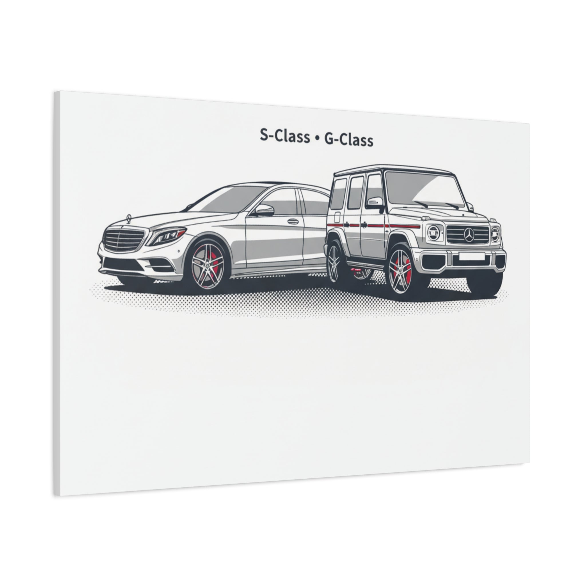 Mercedes S-Class & G-Class Matte Canvas Wall Art — Stretched 1.25"