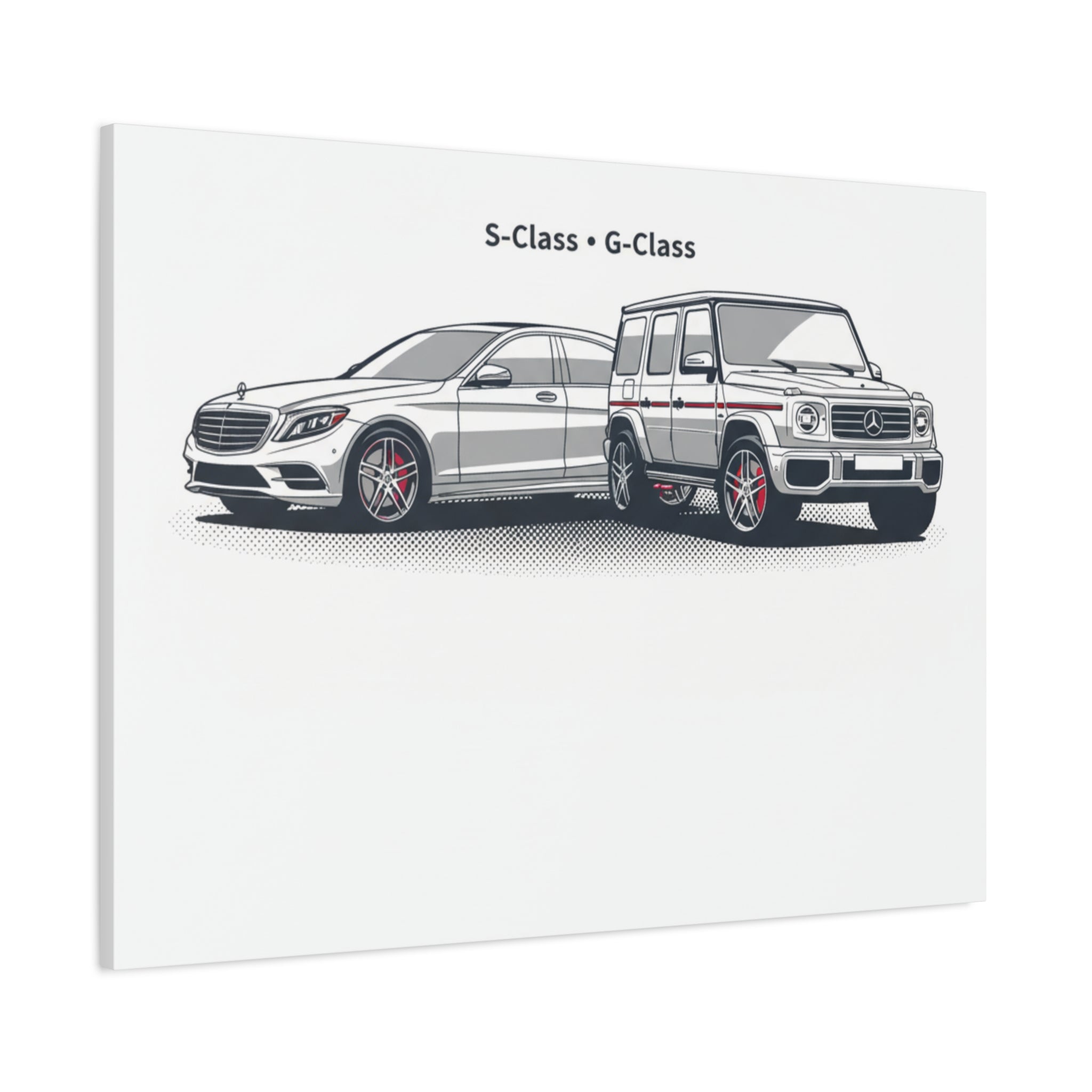 Mercedes S-Class & G-Class Matte Canvas Wall Art — Stretched 1.25"