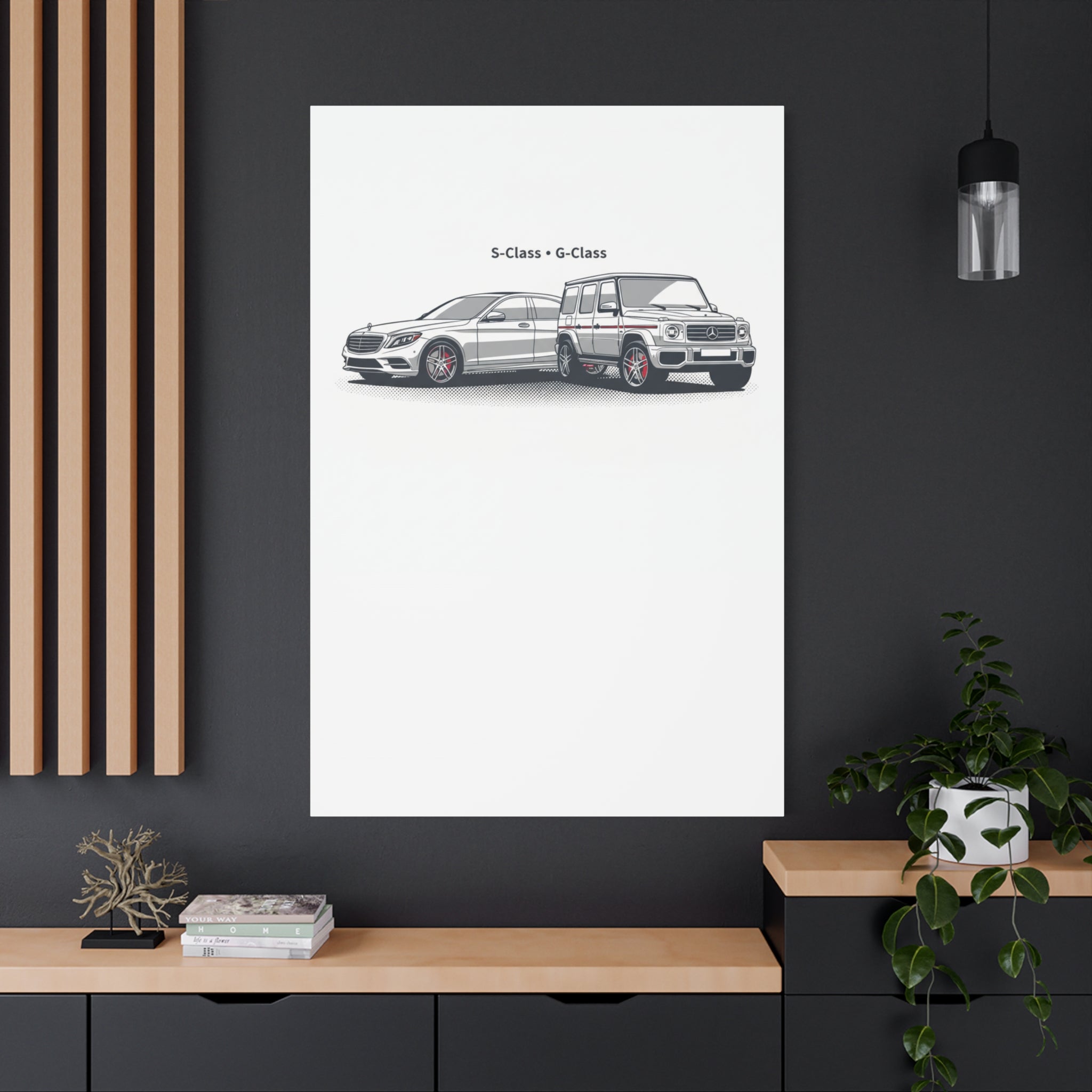 Mercedes S-Class & G-Class Matte Canvas Wall Art — Stretched 1.25"