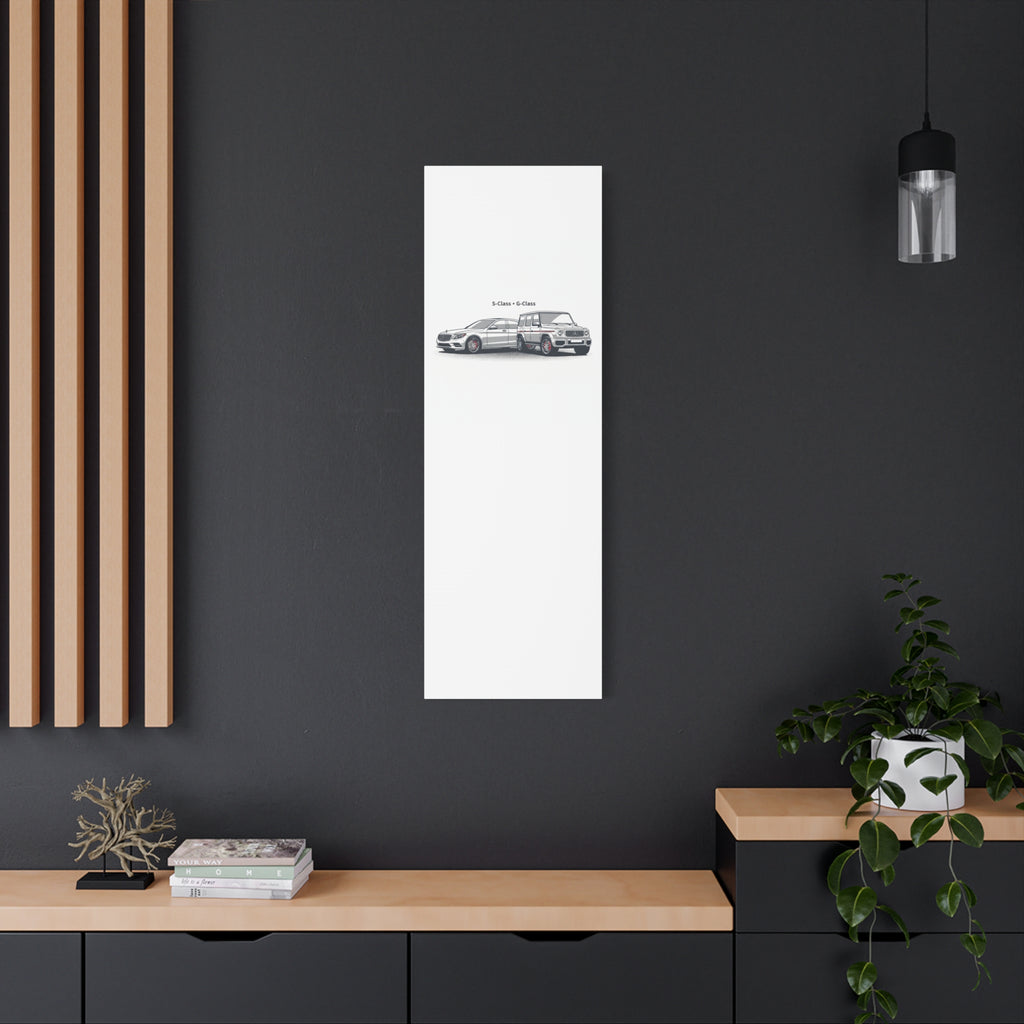 Mercedes S-Class & G-Class Matte Canvas Wall Art — Stretched 1.25"