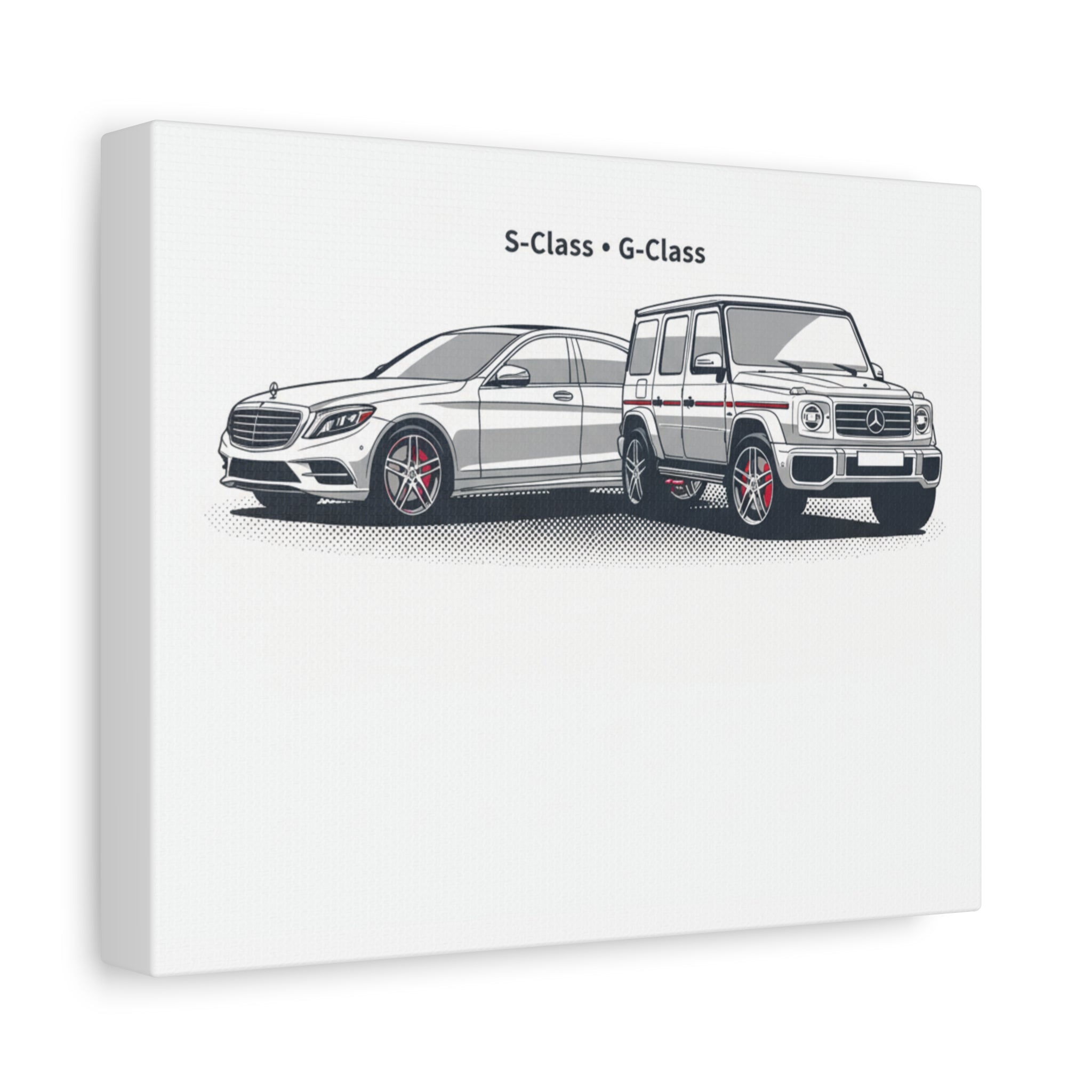 Mercedes S-Class & G-Class Matte Canvas Wall Art — Stretched 1.25"