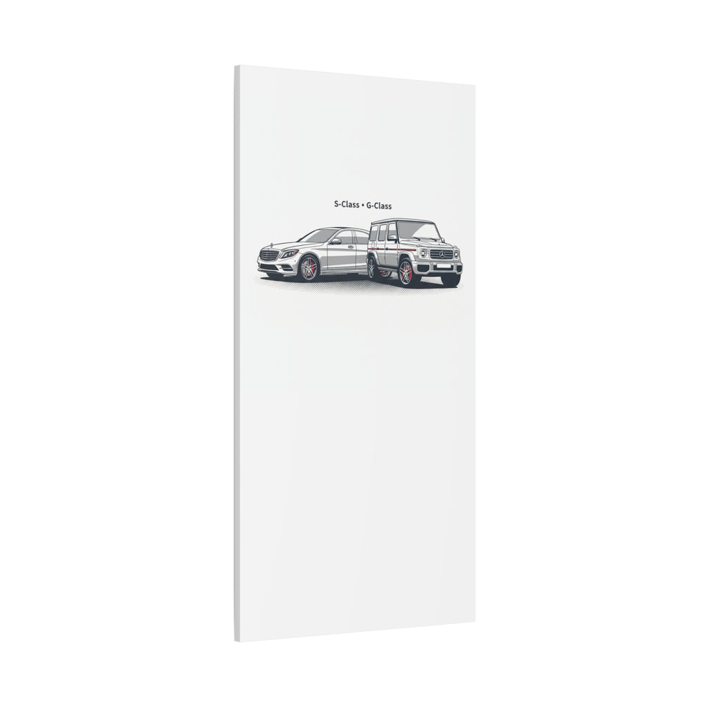 Mercedes S-Class & G-Class Matte Canvas Wall Art — Stretched 1.25"