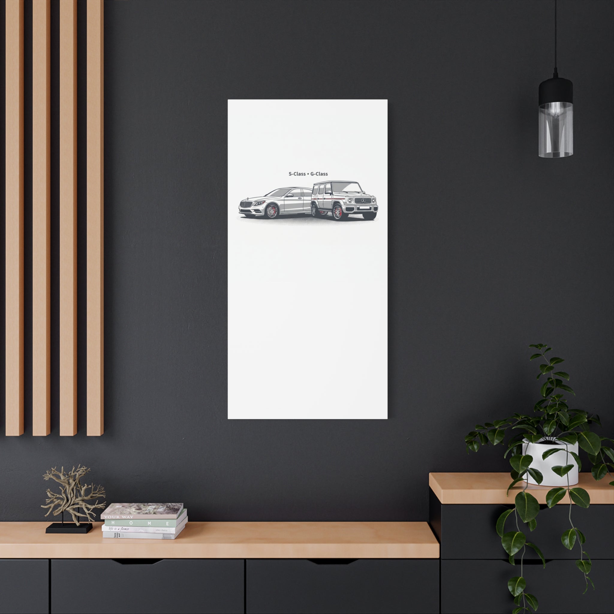 Mercedes S-Class & G-Class Matte Canvas Wall Art — Stretched 1.25"