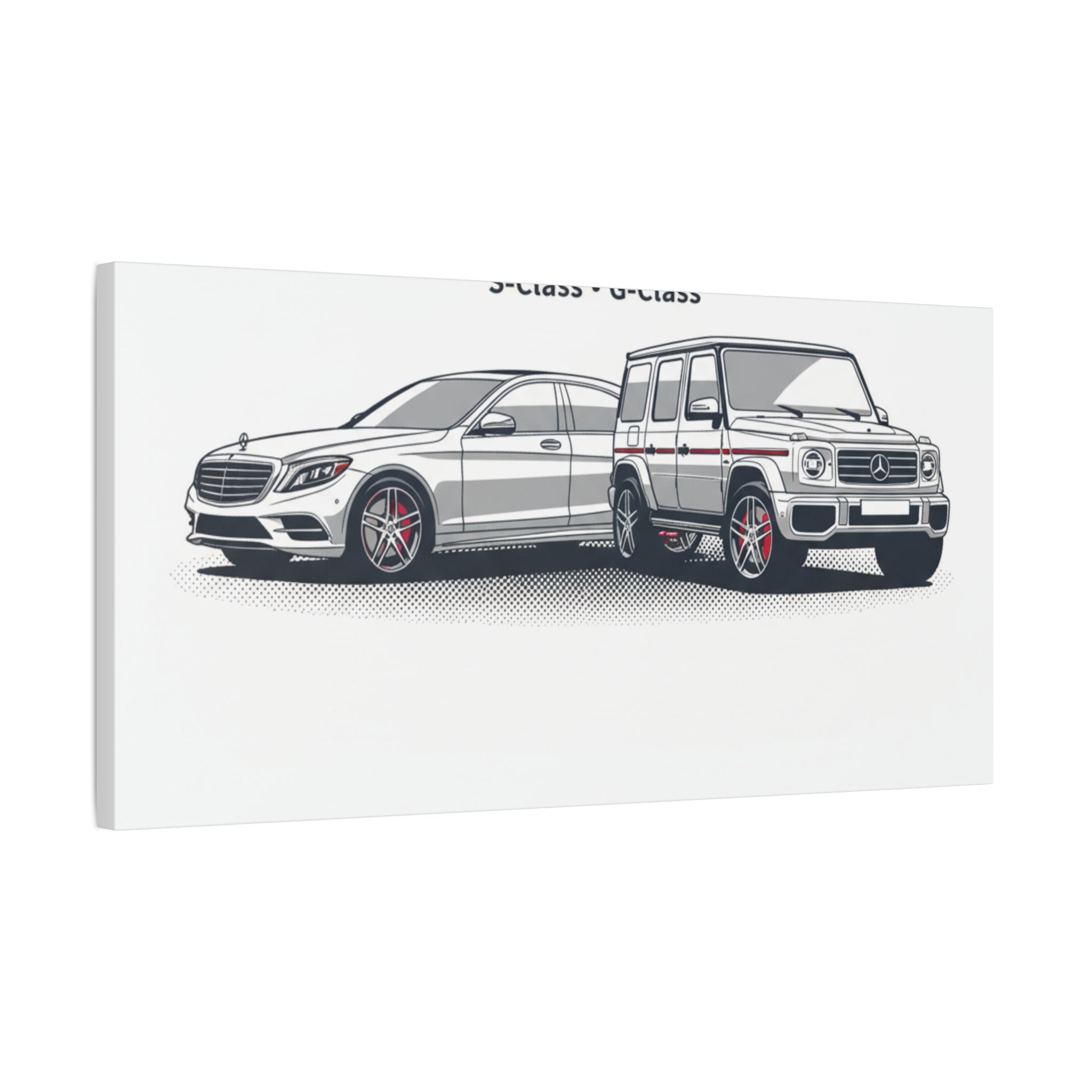 Mercedes S-Class & G-Class Matte Canvas Wall Art — Stretched 1.25"