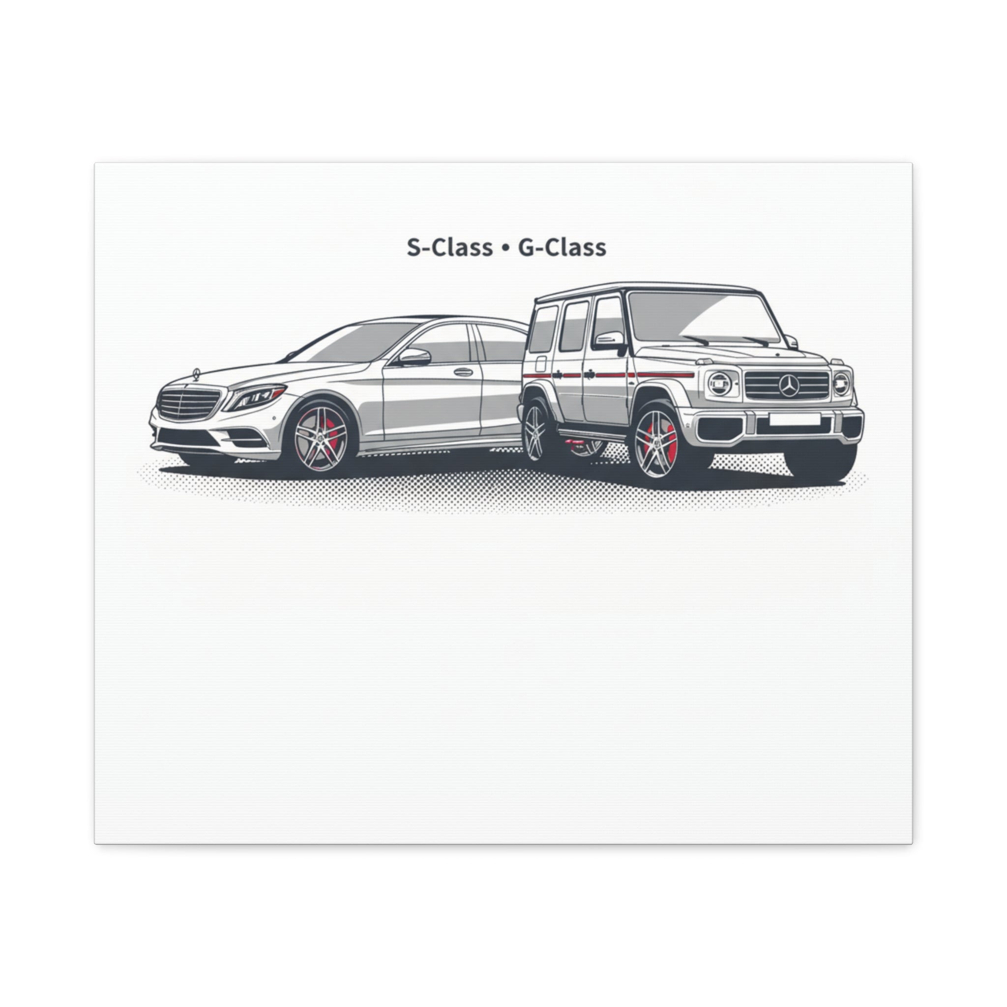 Mercedes S-Class & G-Class Matte Canvas Wall Art — Stretched 1.25"