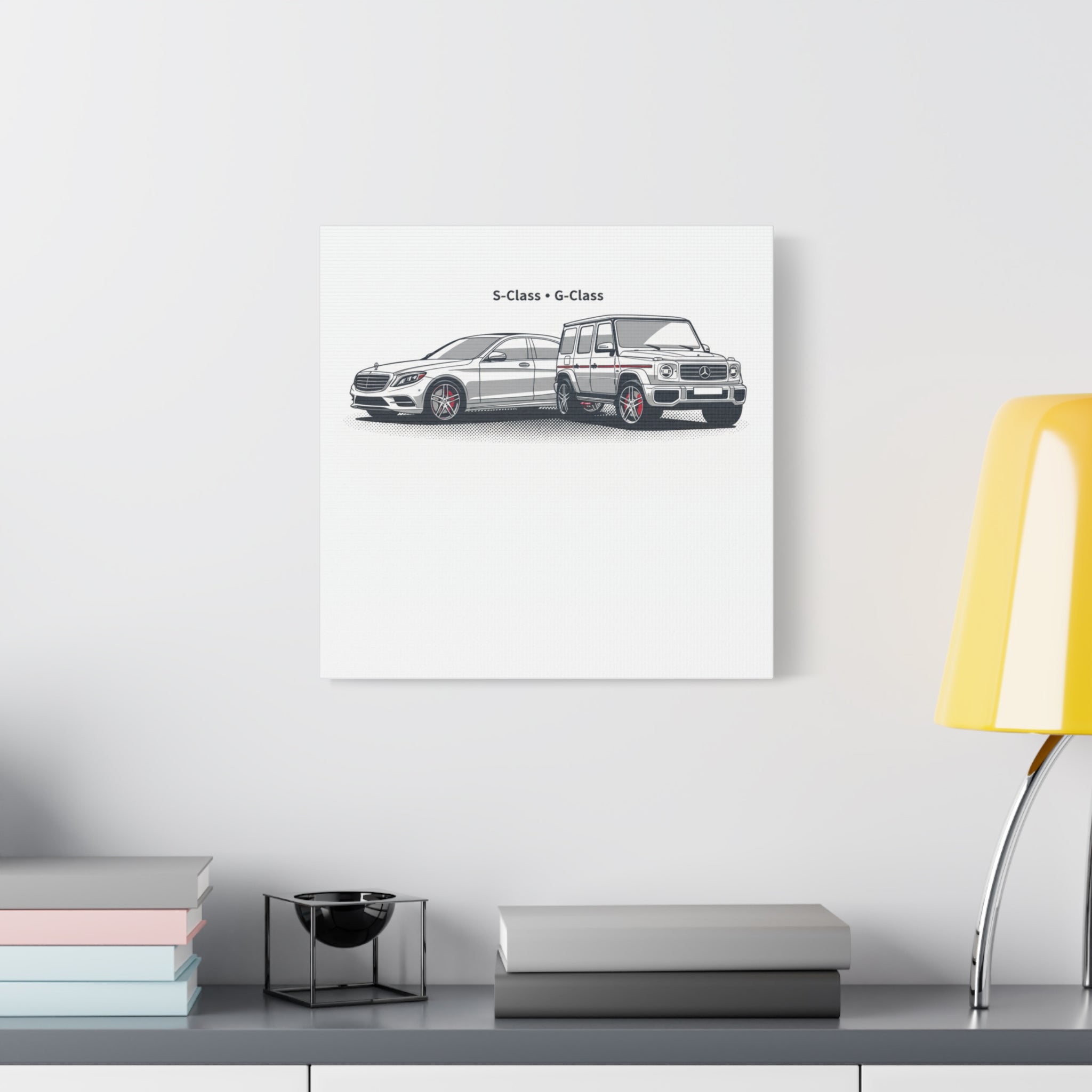 Mercedes S-Class & G-Class Matte Canvas Wall Art — Stretched 1.25"