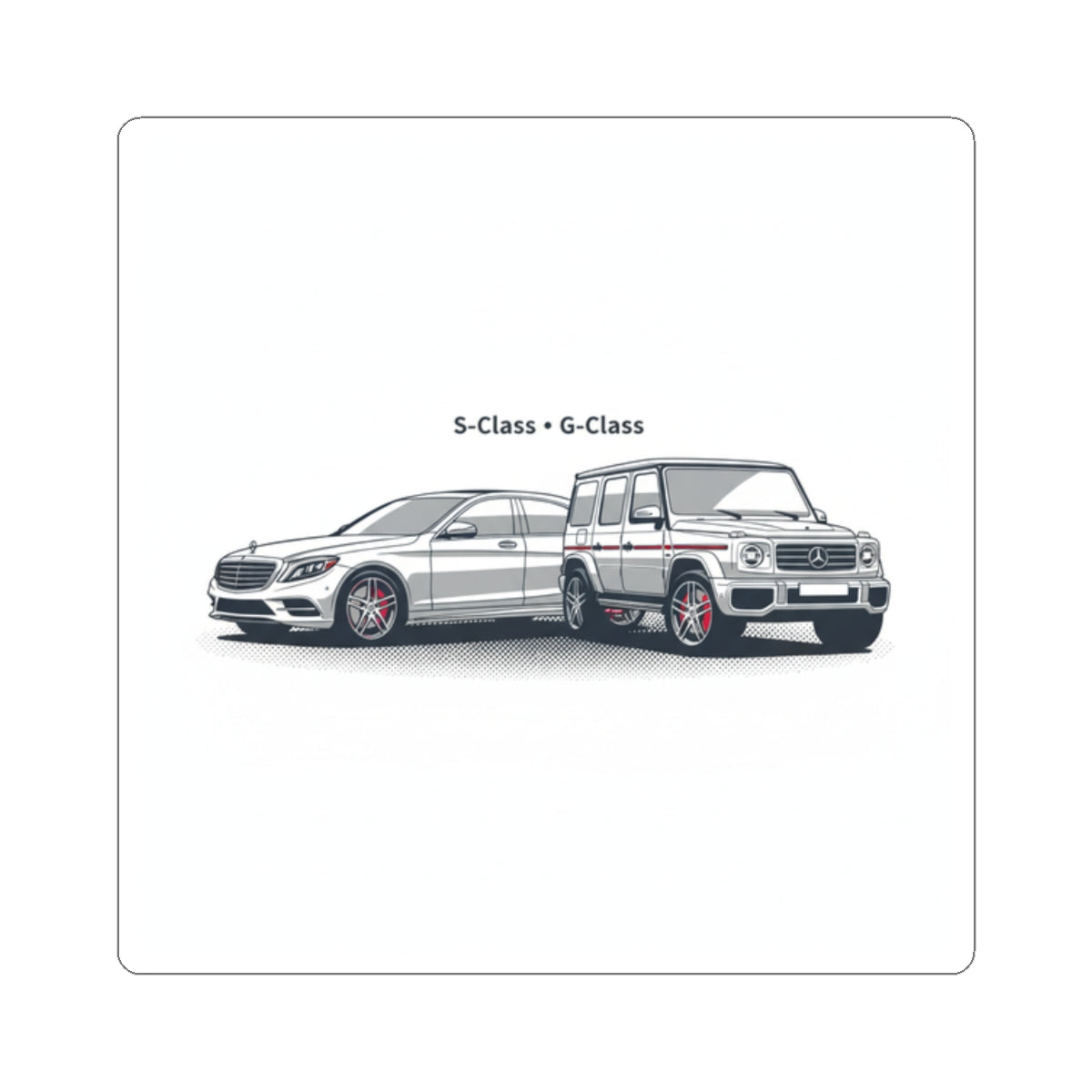 Mercedes S‑Class & G‑Class Car Sticker — Kiss-Cut Auto Decal