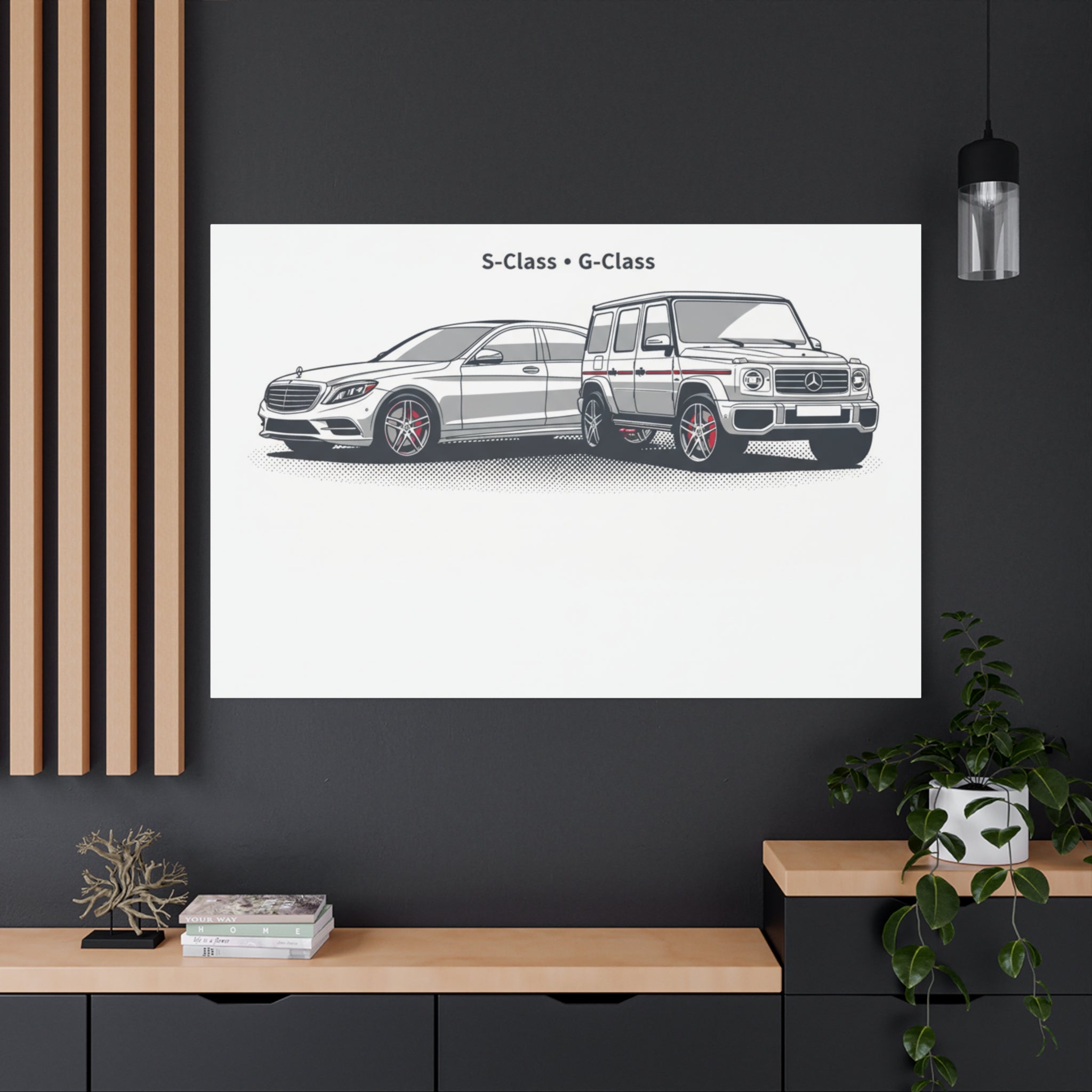 Mercedes S-Class & G-Class Matte Canvas Wall Art — Stretched 1.25"