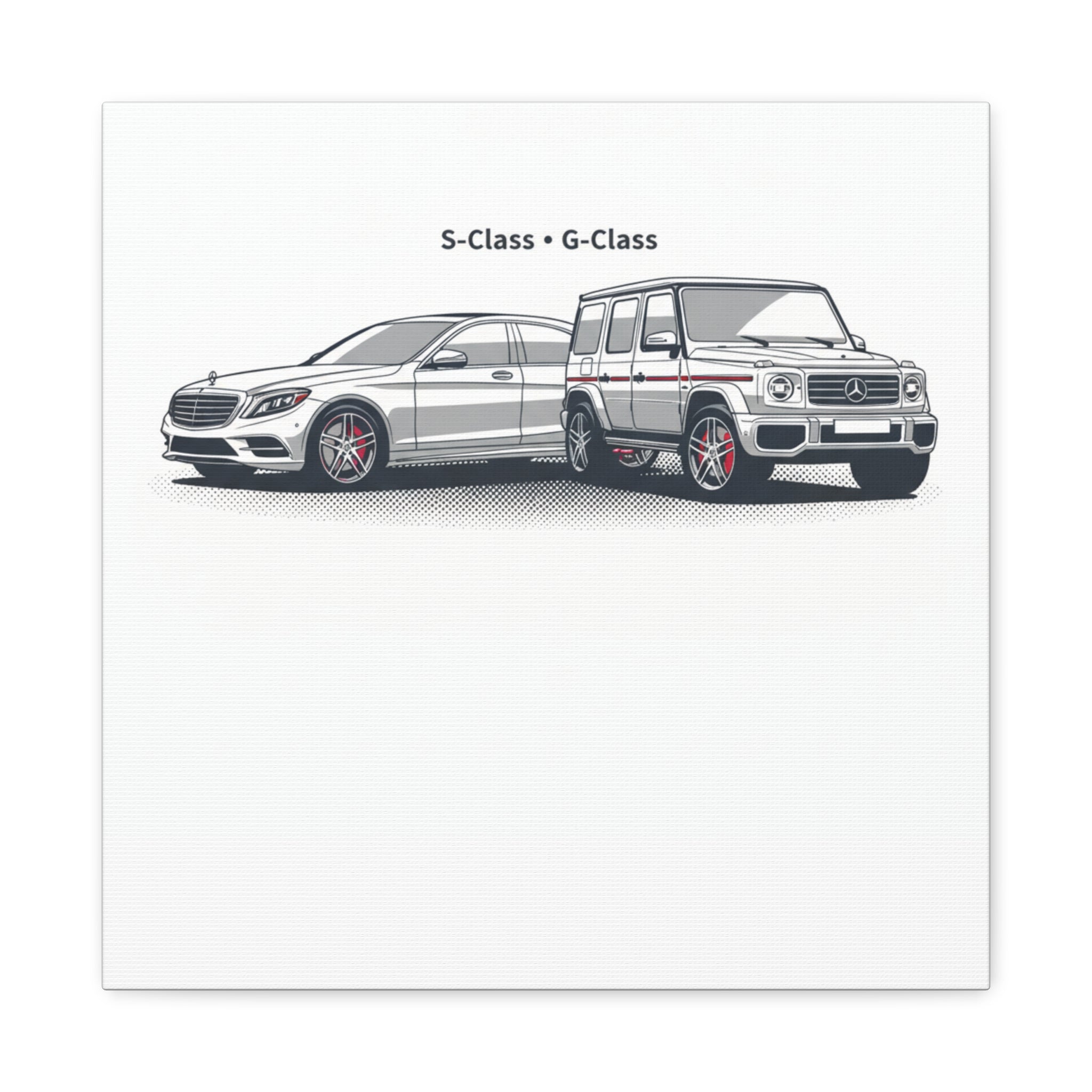 Mercedes S-Class & G-Class Matte Canvas Wall Art — Stretched 1.25"