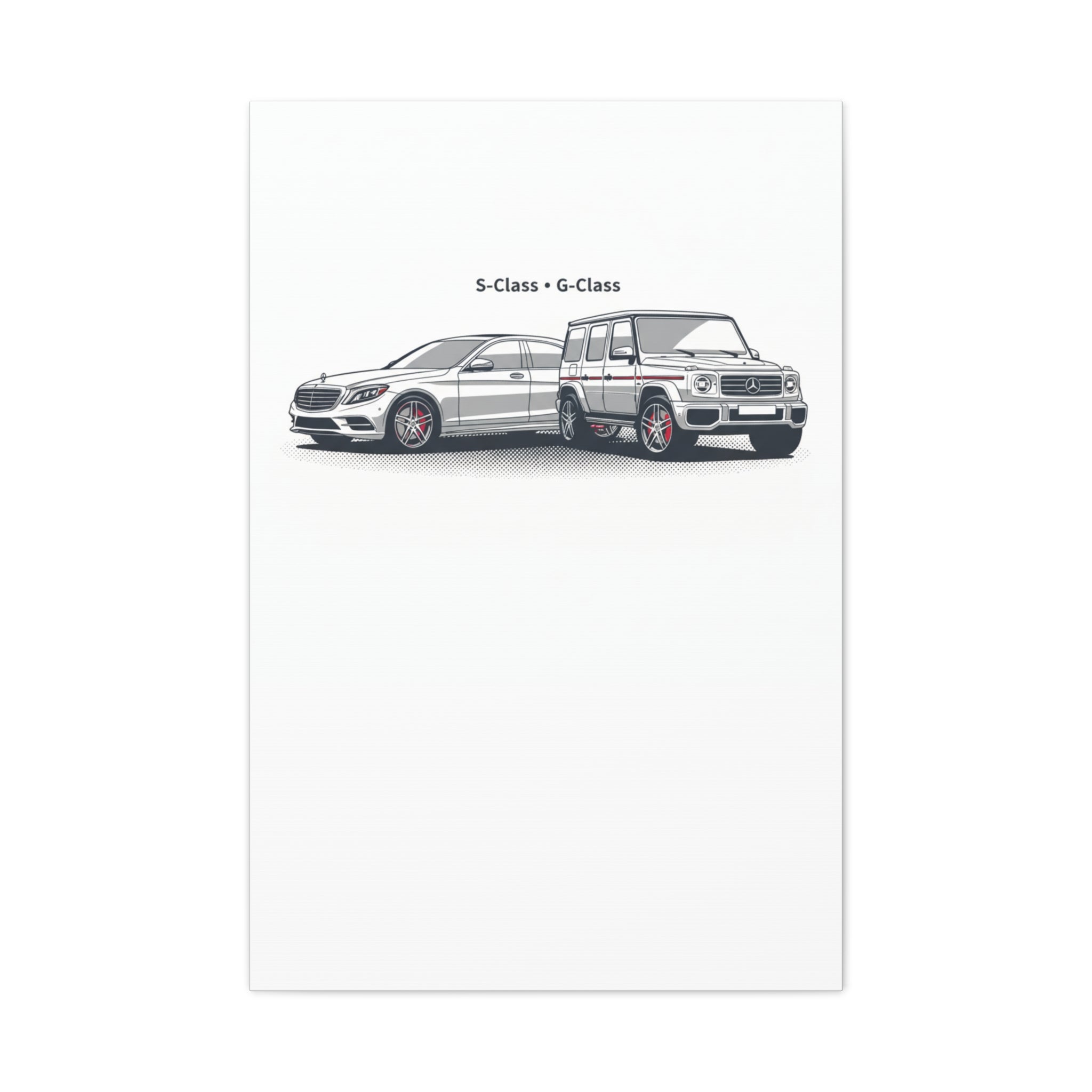 Mercedes S-Class & G-Class Matte Canvas Wall Art — Stretched 1.25"