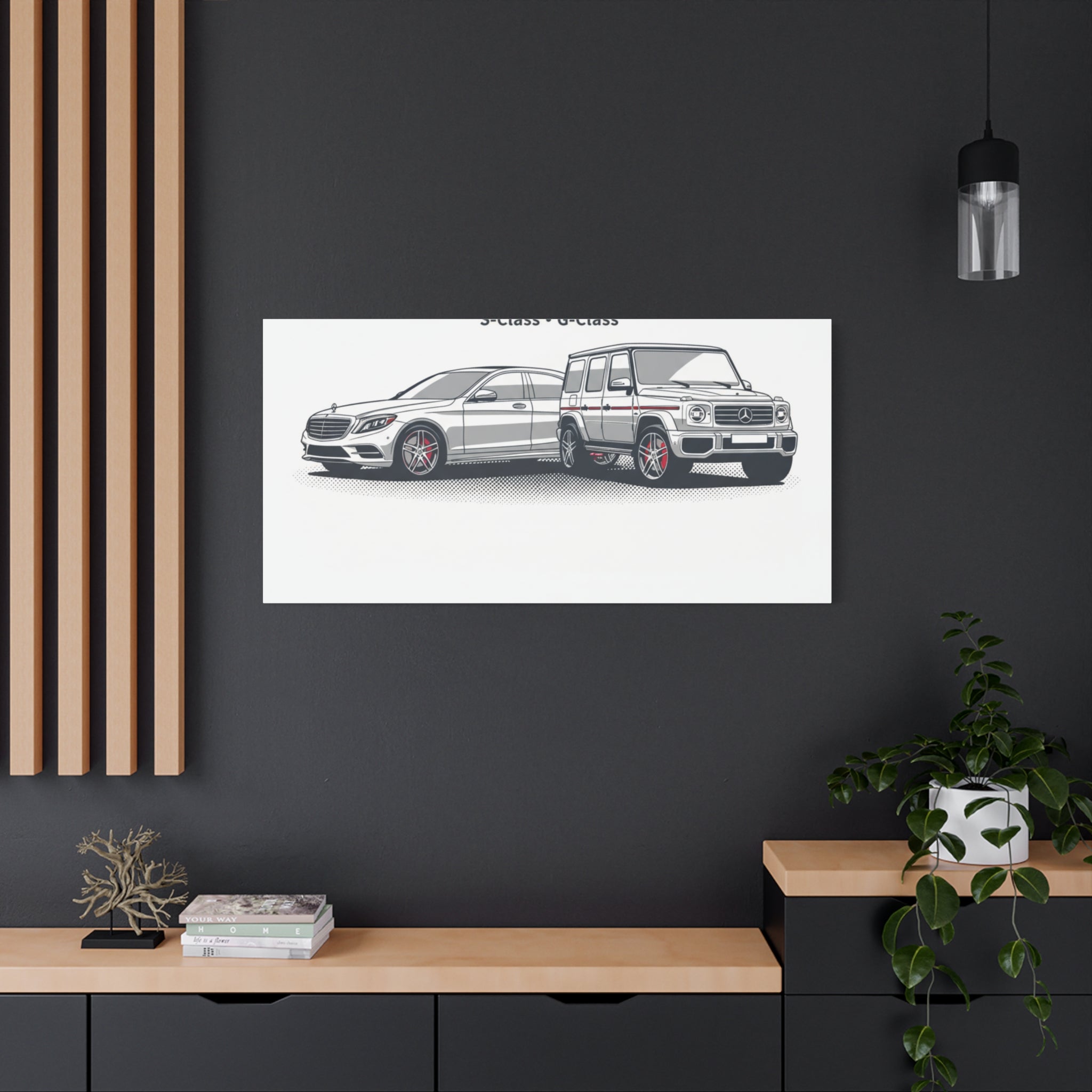Mercedes S-Class & G-Class Matte Canvas Wall Art — Stretched 1.25"
