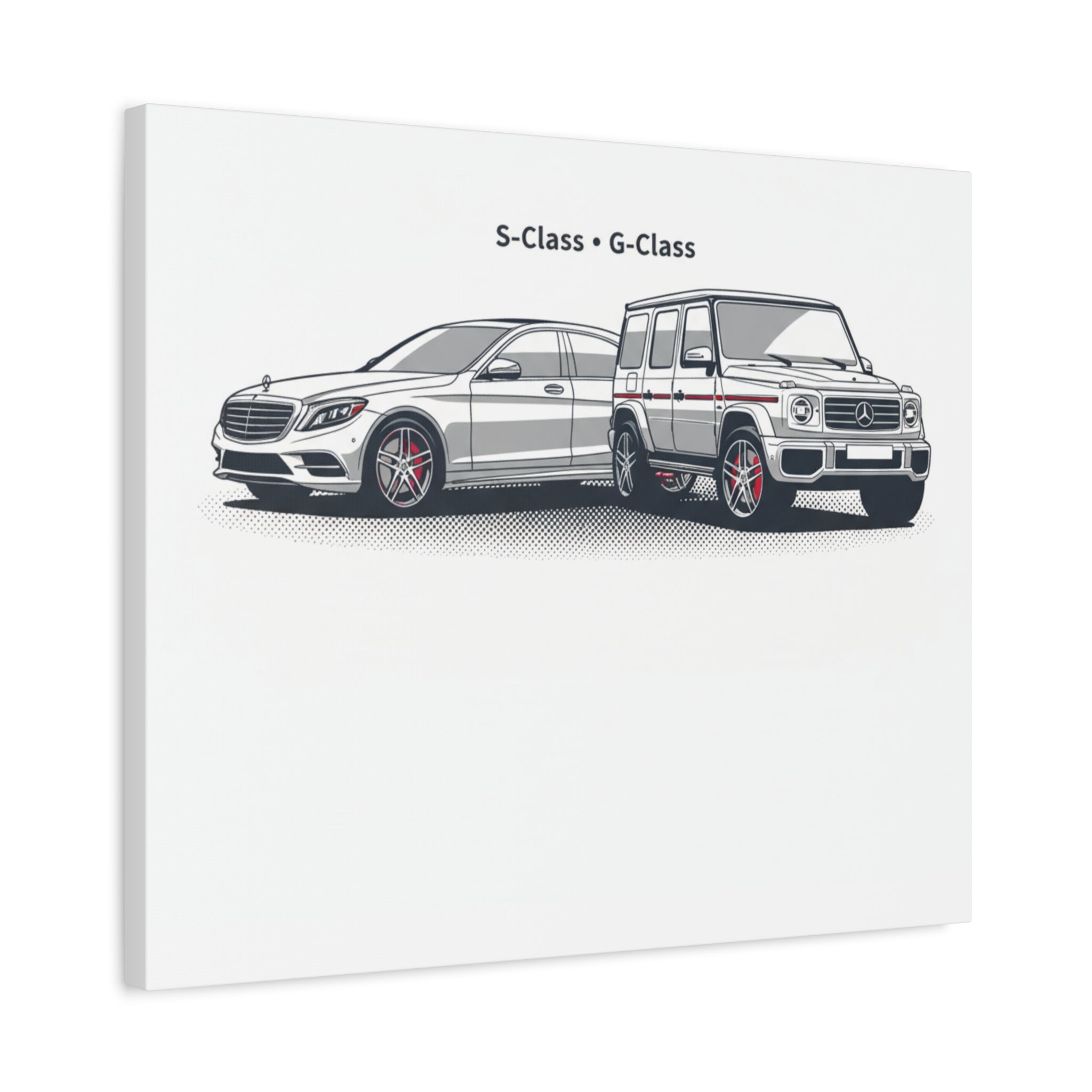 Mercedes S-Class & G-Class Matte Canvas Wall Art — Stretched 1.25"