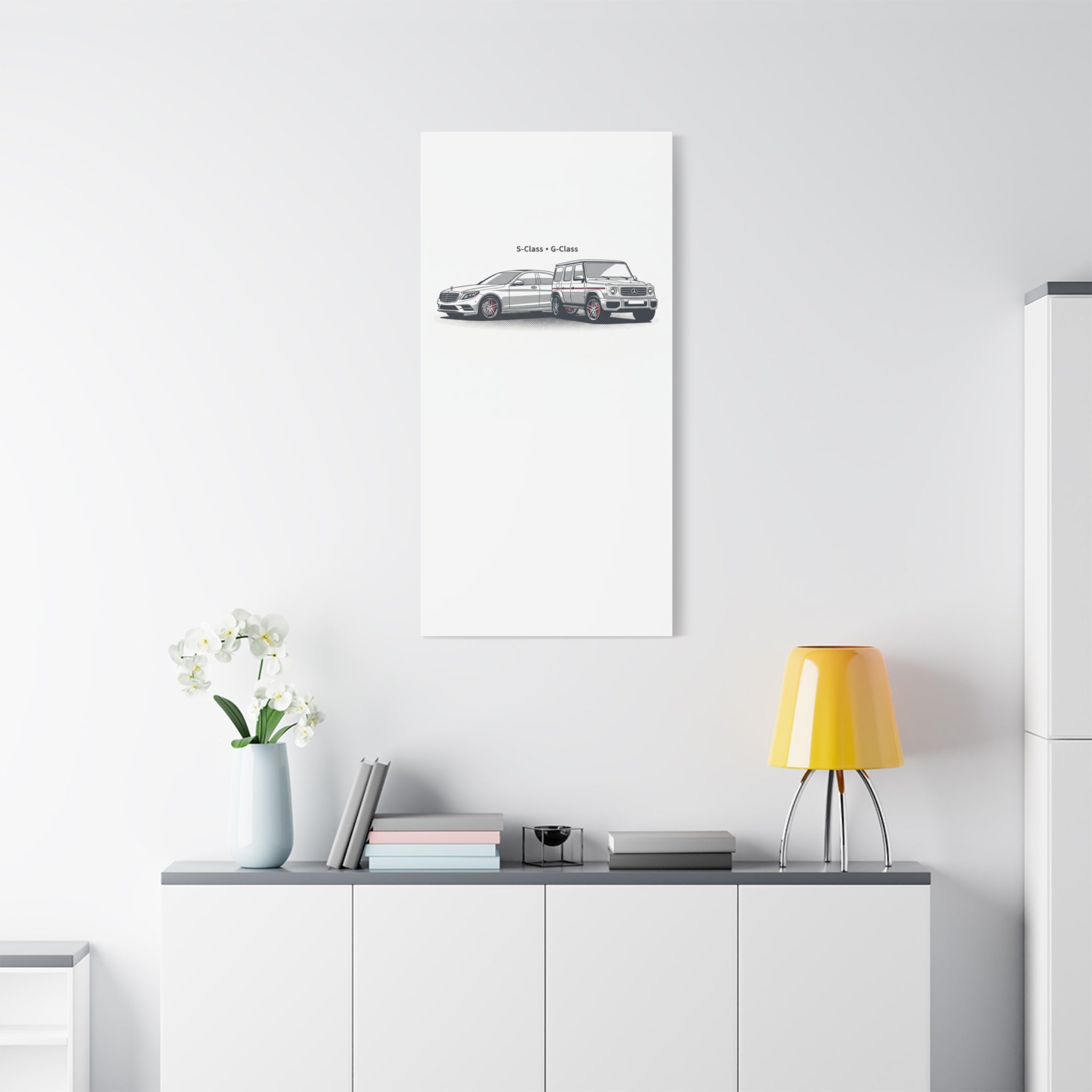 Mercedes S-Class & G-Class Matte Canvas Wall Art — Stretched 1.25"