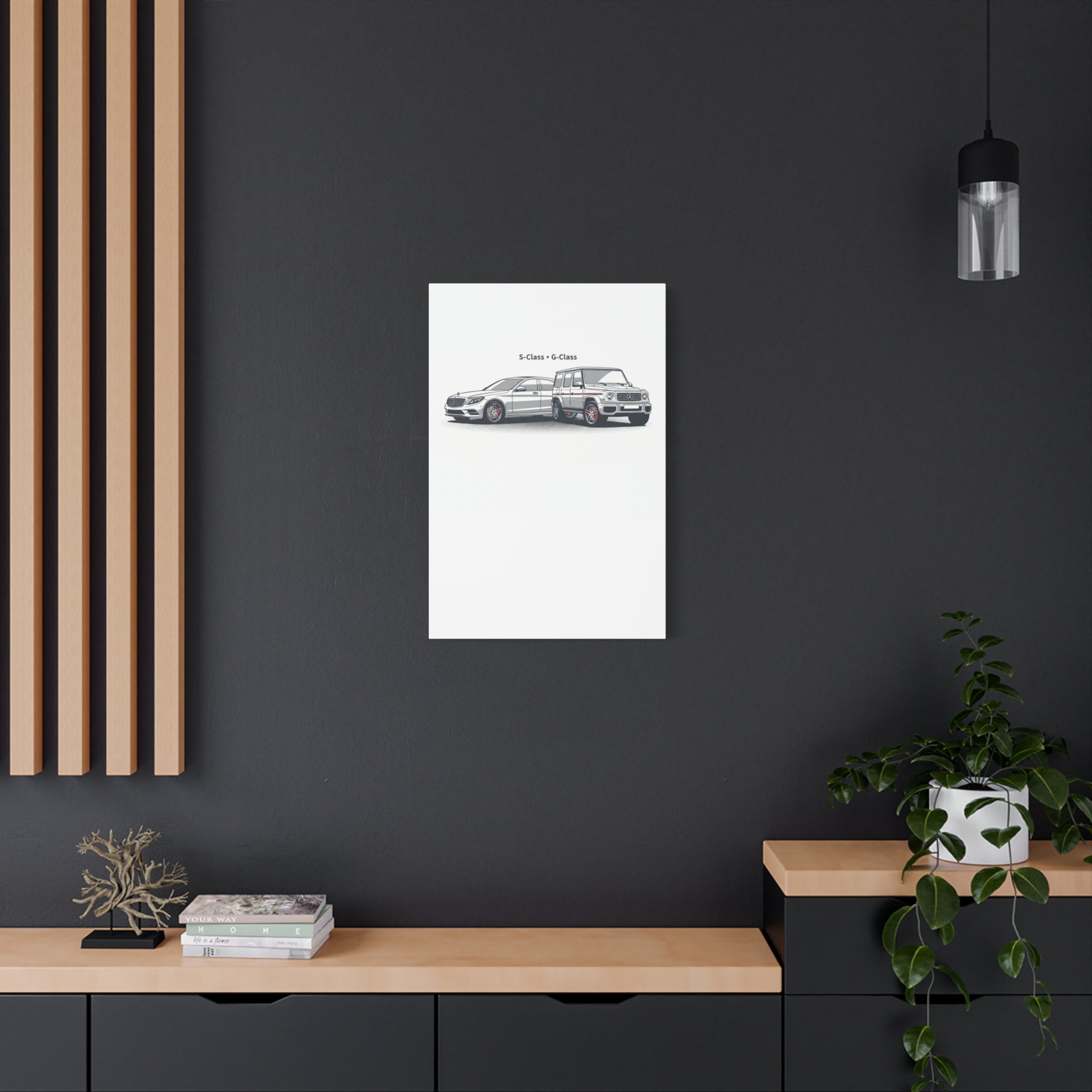Mercedes S-Class & G-Class Matte Canvas Wall Art — Stretched 1.25"
