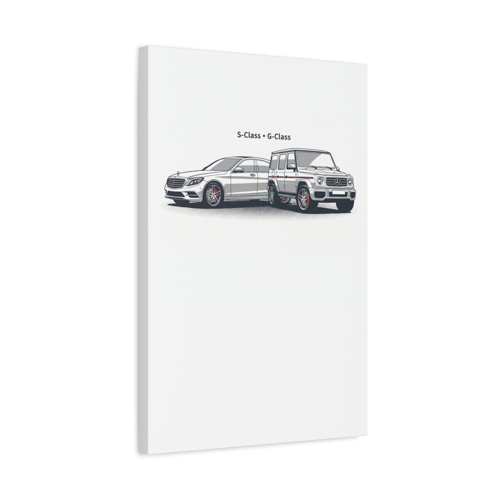 Mercedes S-Class & G-Class Matte Canvas Wall Art — Stretched 1.25"