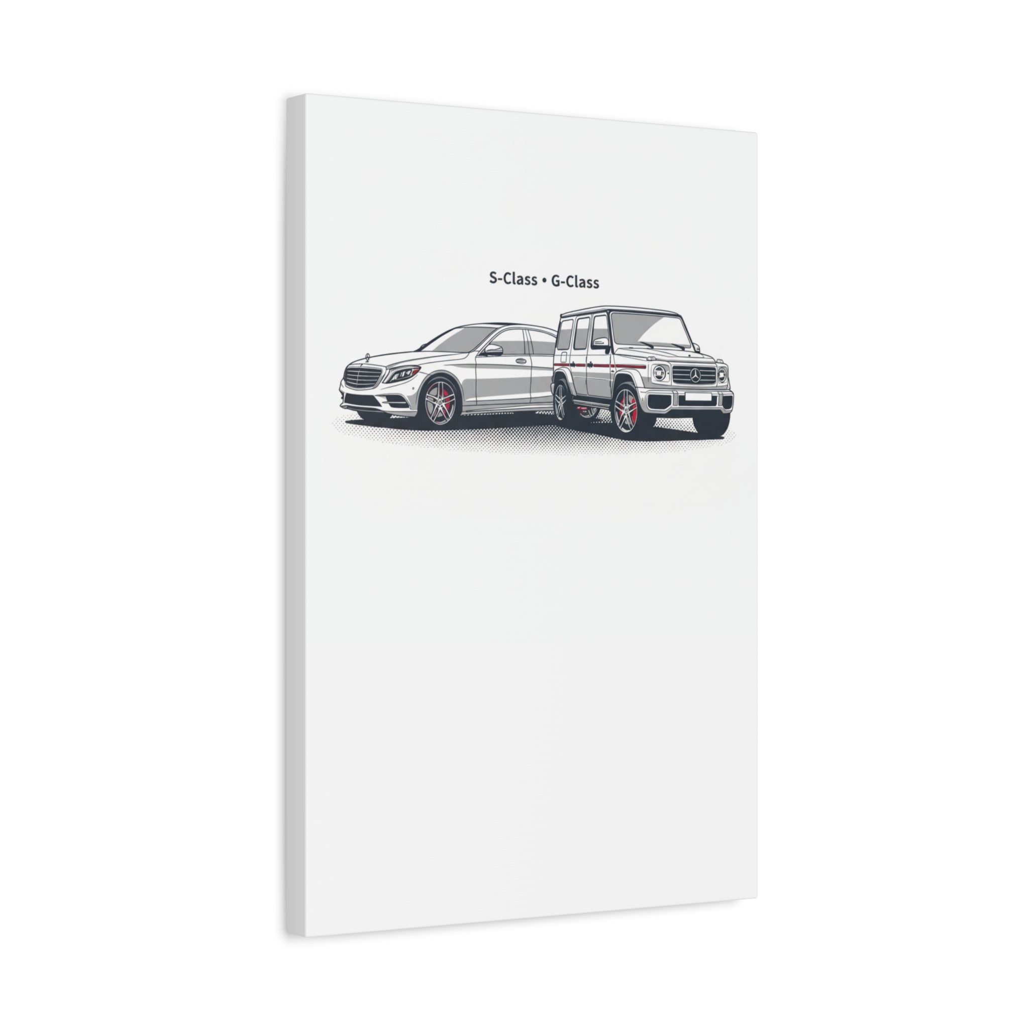 Mercedes S-Class & G-Class Matte Canvas Wall Art — Stretched 1.25"