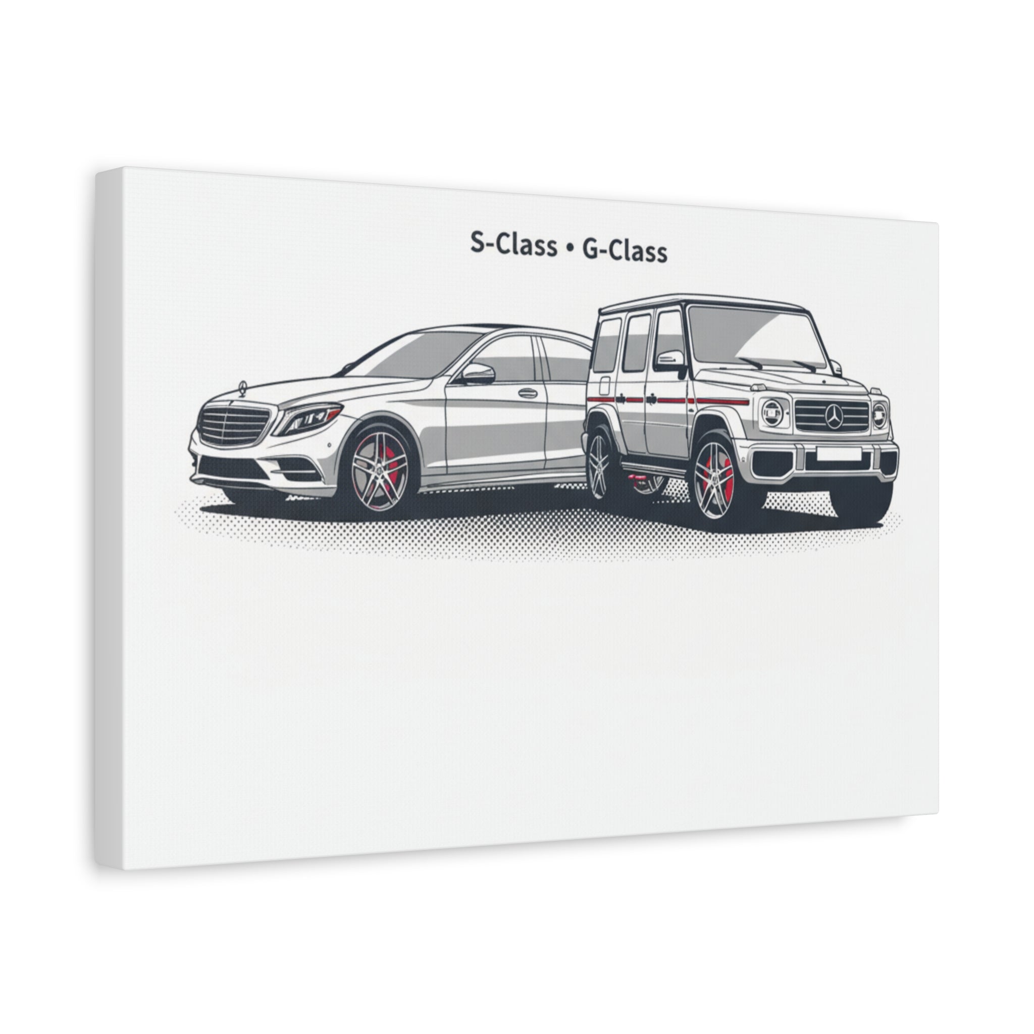 Mercedes S-Class & G-Class Matte Canvas Wall Art — Stretched 1.25"