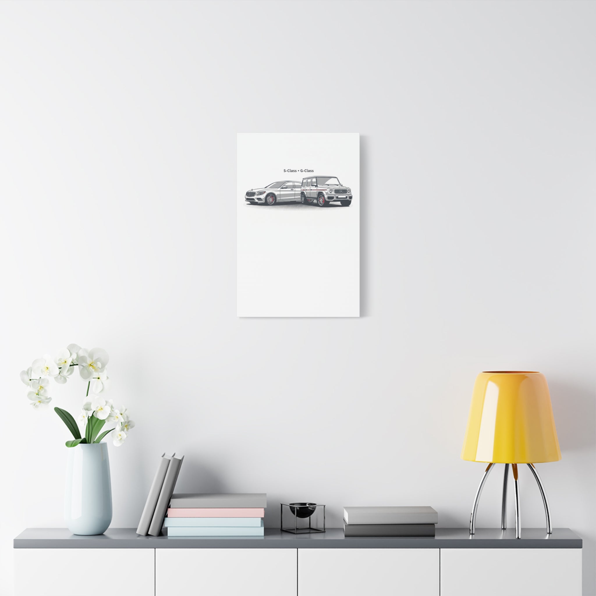 Mercedes S-Class & G-Class Matte Canvas Wall Art — Stretched 1.25"