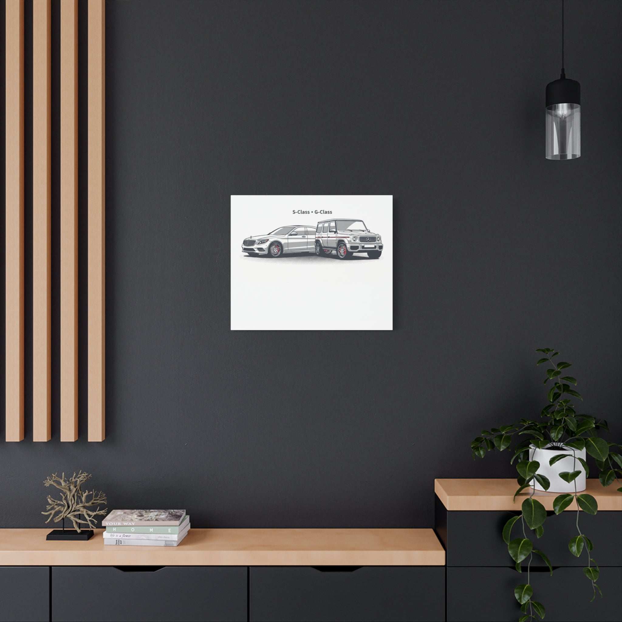Mercedes S-Class & G-Class Matte Canvas Wall Art — Stretched 1.25"
