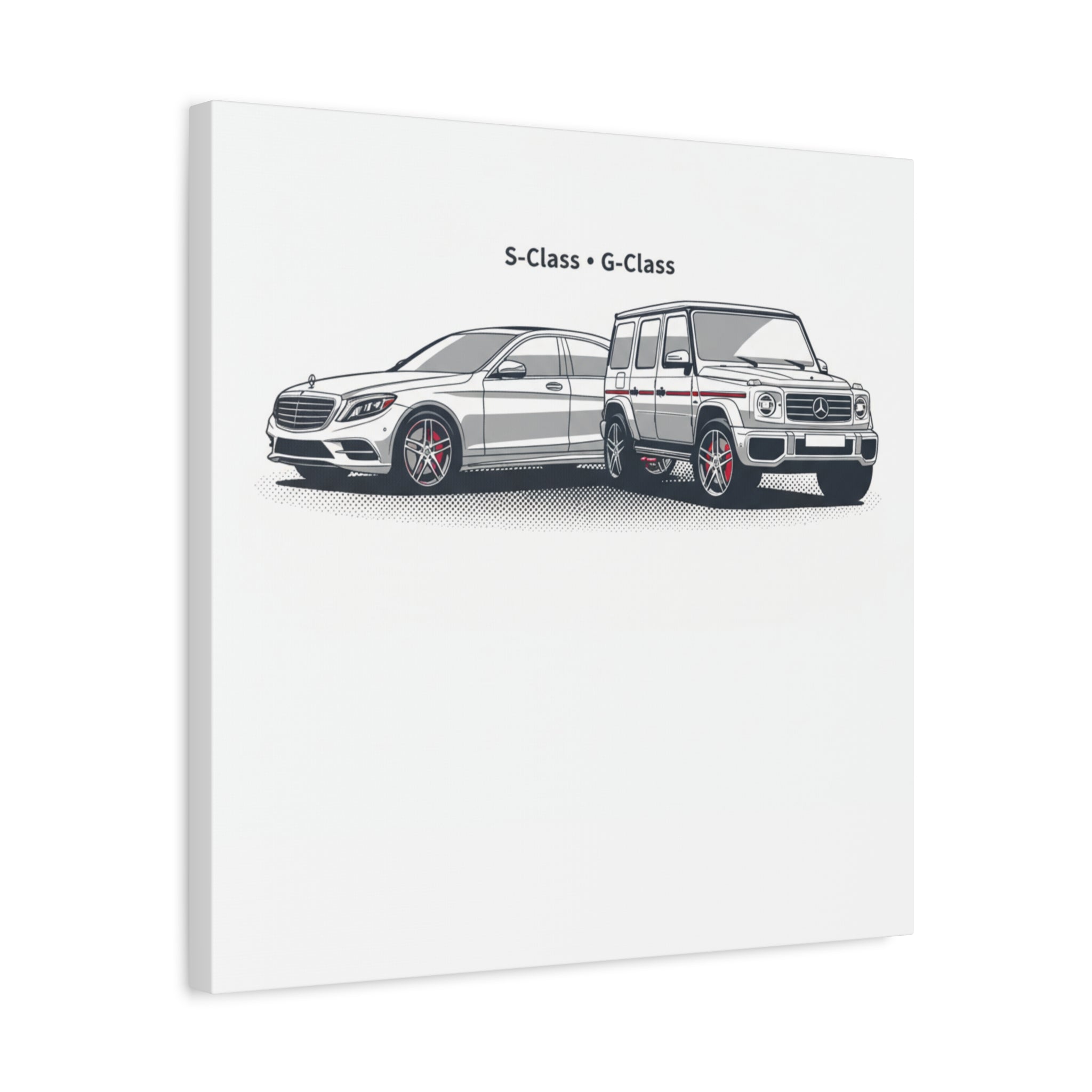 Mercedes S-Class & G-Class Matte Canvas Wall Art — Stretched 1.25"