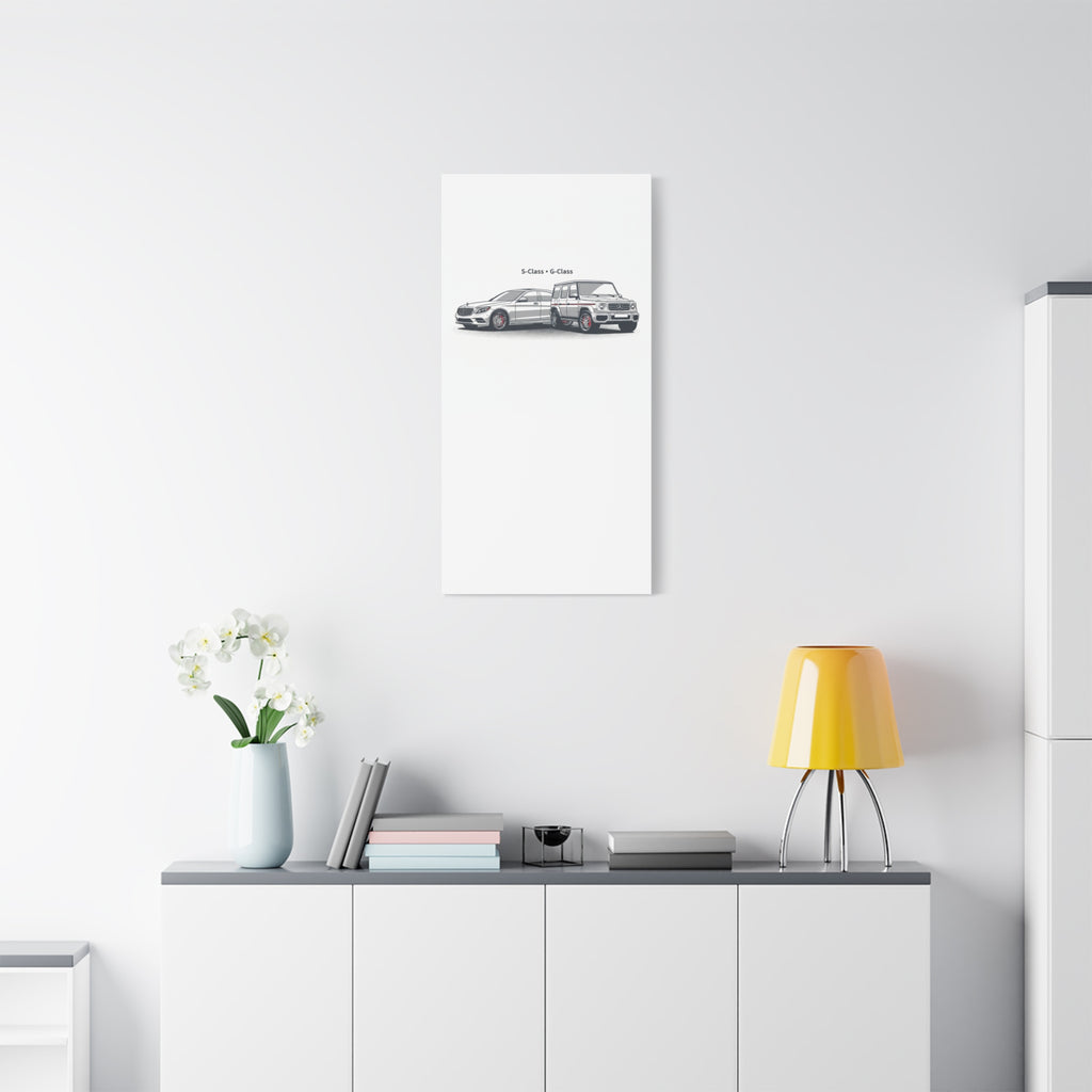 Mercedes S-Class & G-Class Matte Canvas Wall Art — Stretched 1.25"