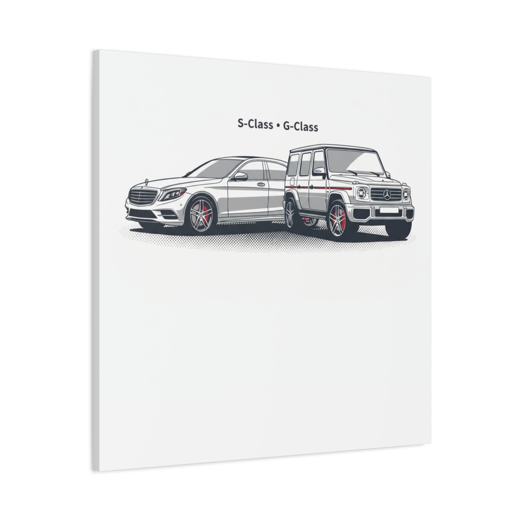 Mercedes S-Class & G-Class Matte Canvas Wall Art — Stretched 1.25"